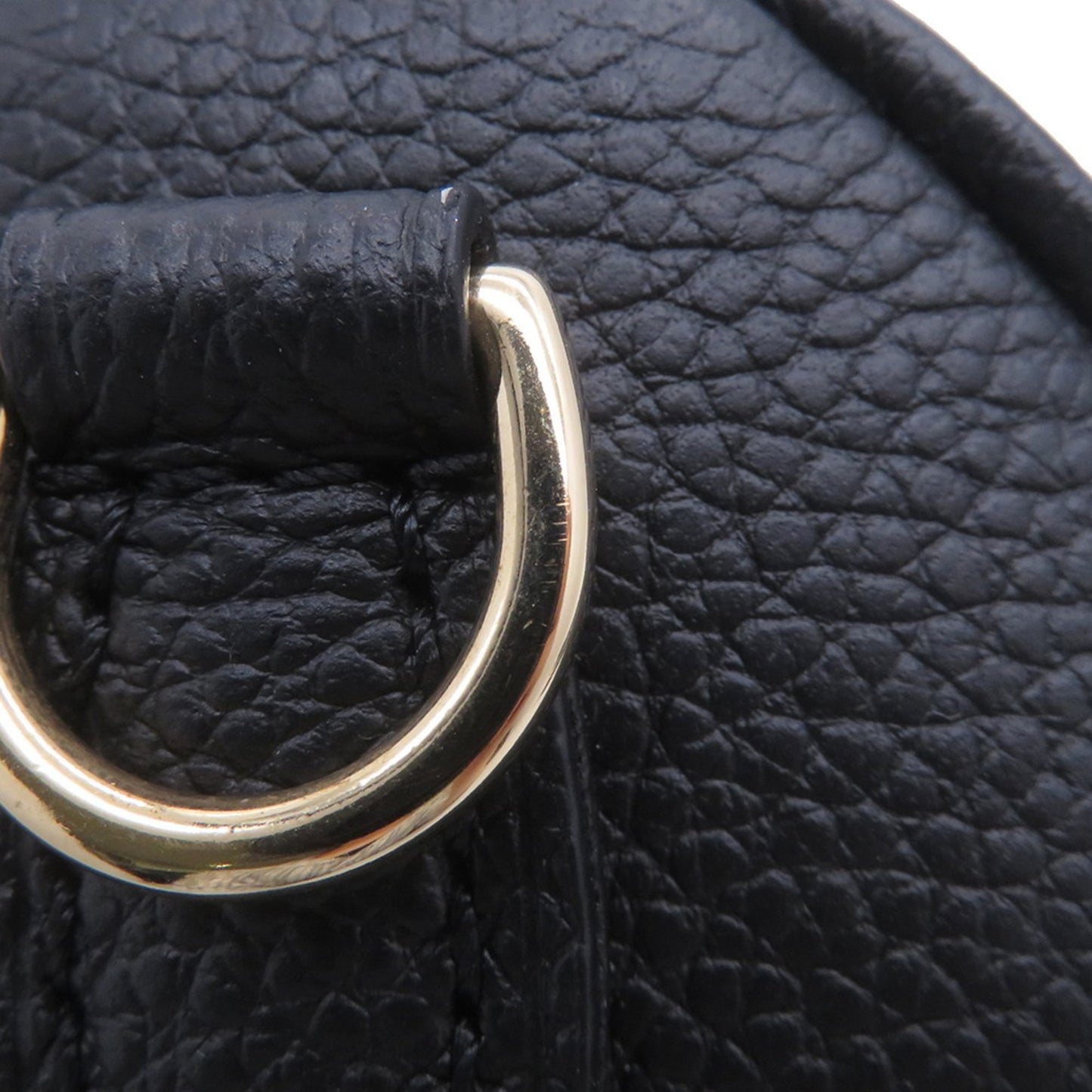 Louis Vuitton Monogram Empreinte Nano Speedy Handbag M46745 2-Way Shoulder Bag Black