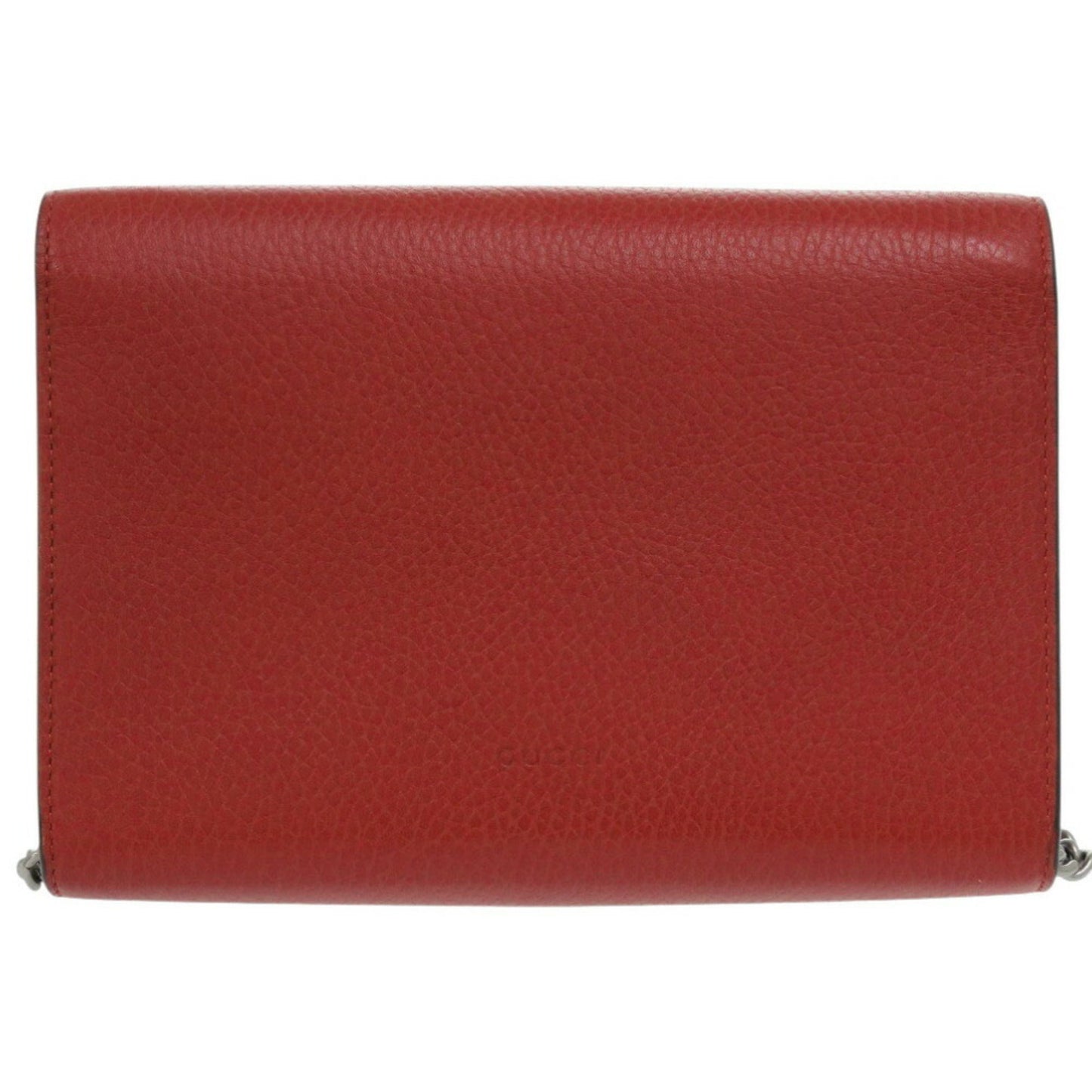 Gucci Dionysus Chain Wallet 401231 Leather Red Shoulder Bag 0828Gucci
