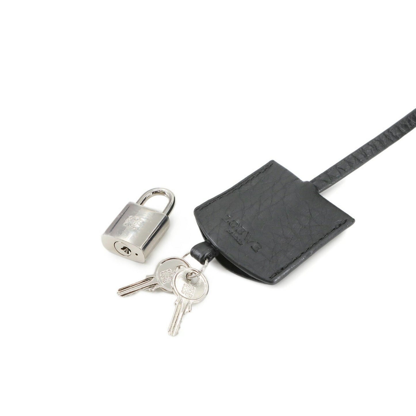 Loewe Amazona 44 Boston Bag Leather Black 352.38La02 Silver Hardware