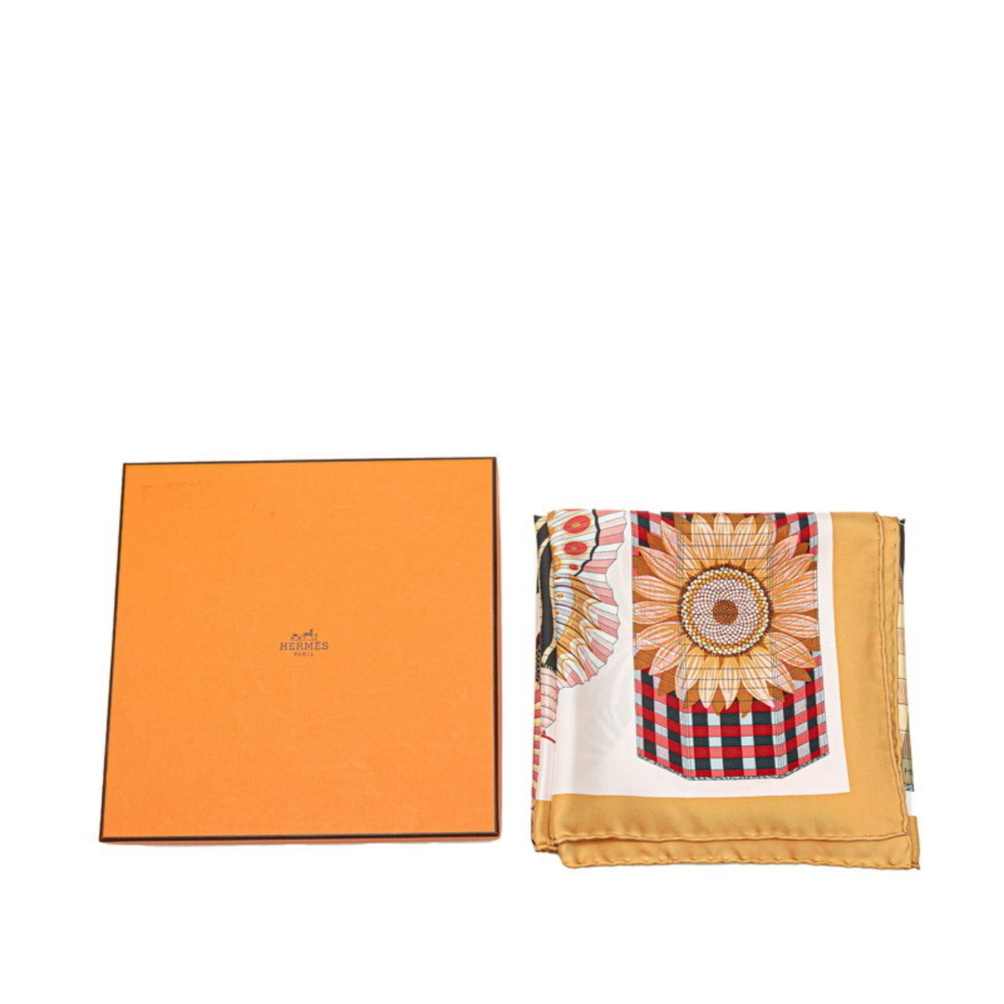 Hermes Herms Carr 90 Lantern Ballons & Cocardes Scarf