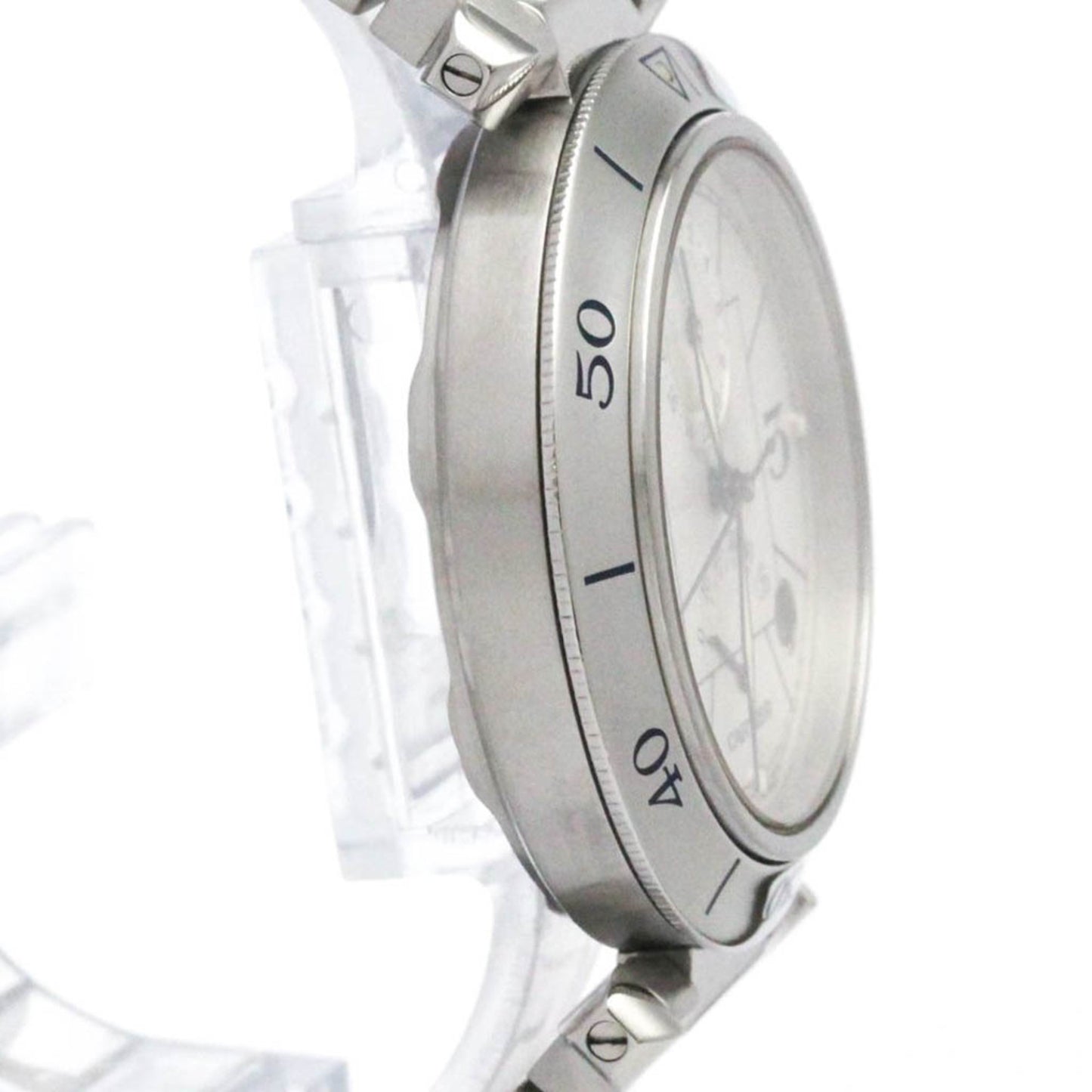 Cartier Pasha 38 Gmt Power Reserve Automatic Watch W31037H3 Polished