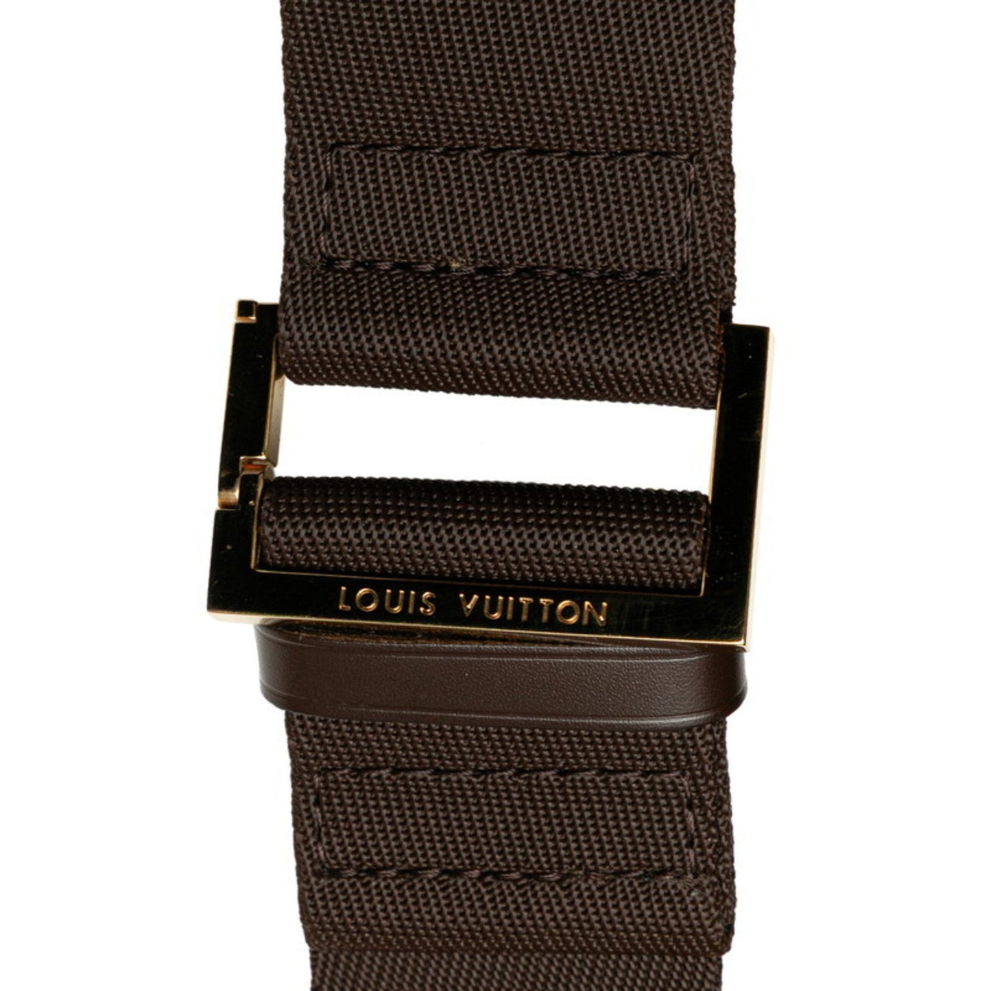 Louis Vuitton Damier Geronimos Body Bag Waist N51994 Brown Pvc Leather