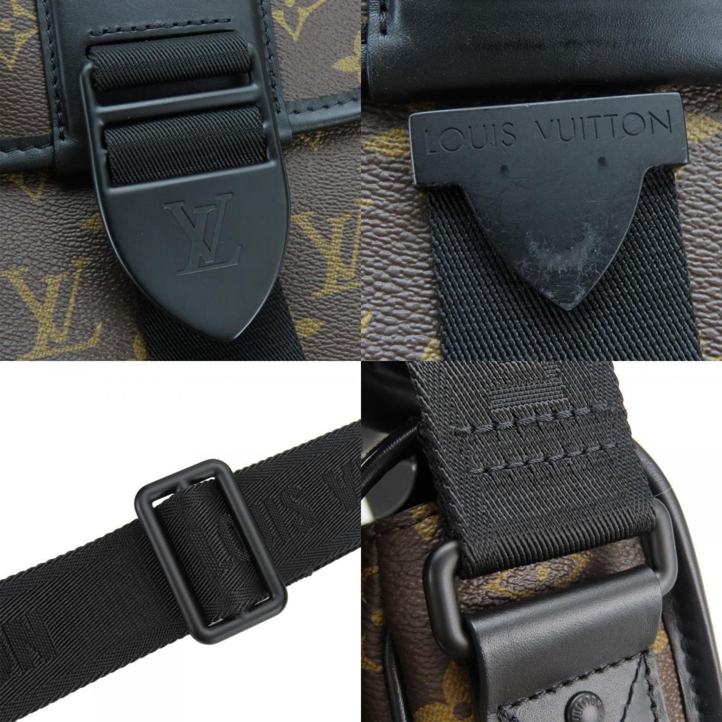 Louis Vuitton Shoulder Bag Archie M46442 Monogram Macassar Brown Black