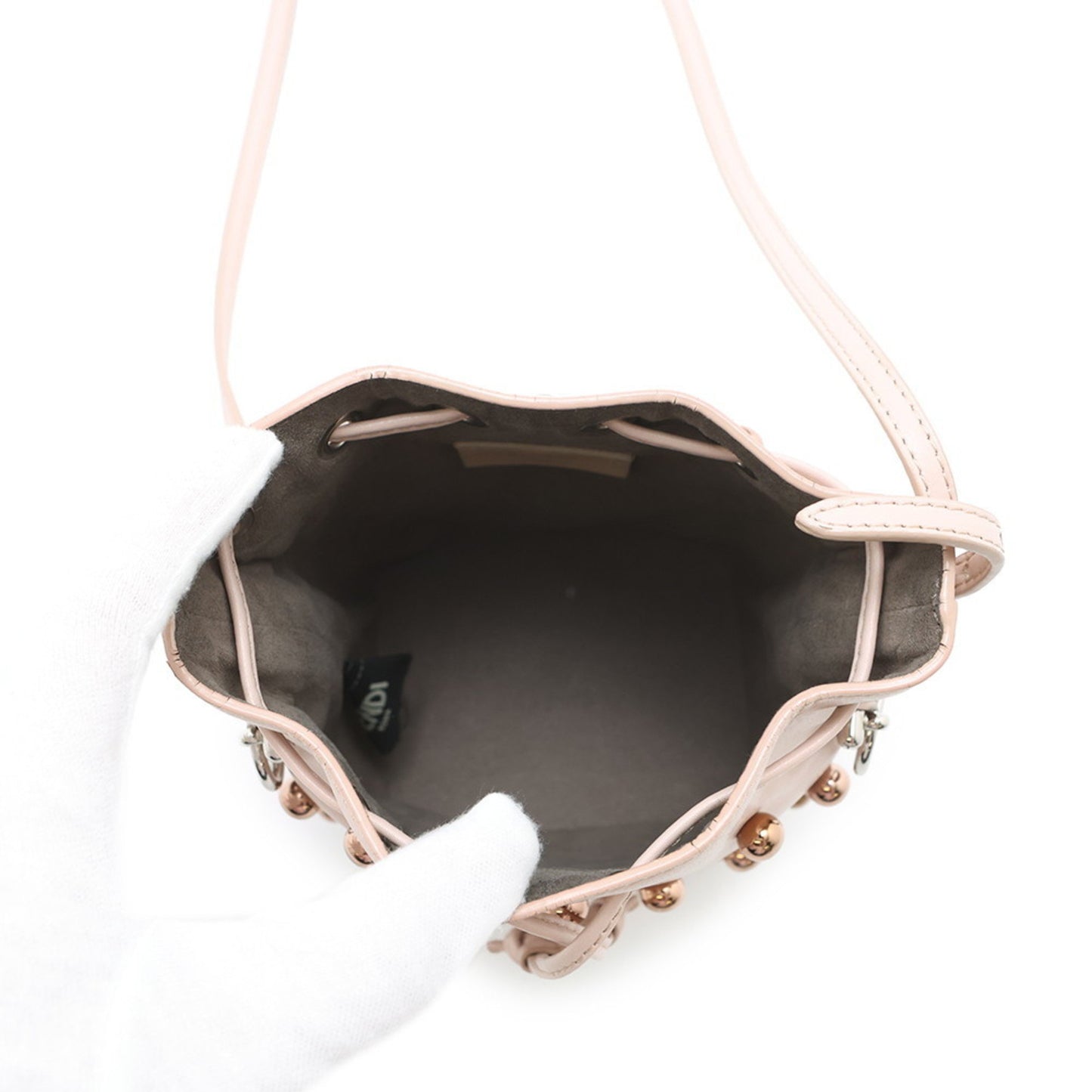 Fendi Mon Tresor Mini Shoulder Bag In Leather