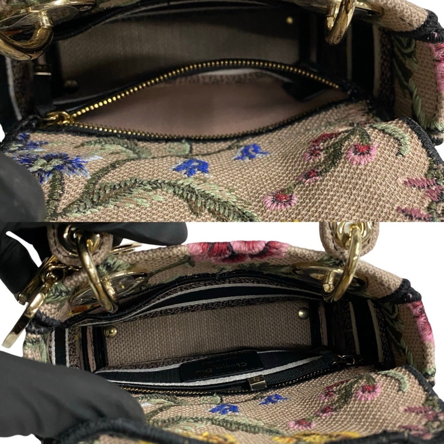 Christian Dior Lady Dee-Lite Mini Logo 2-Way Shoulder Bag