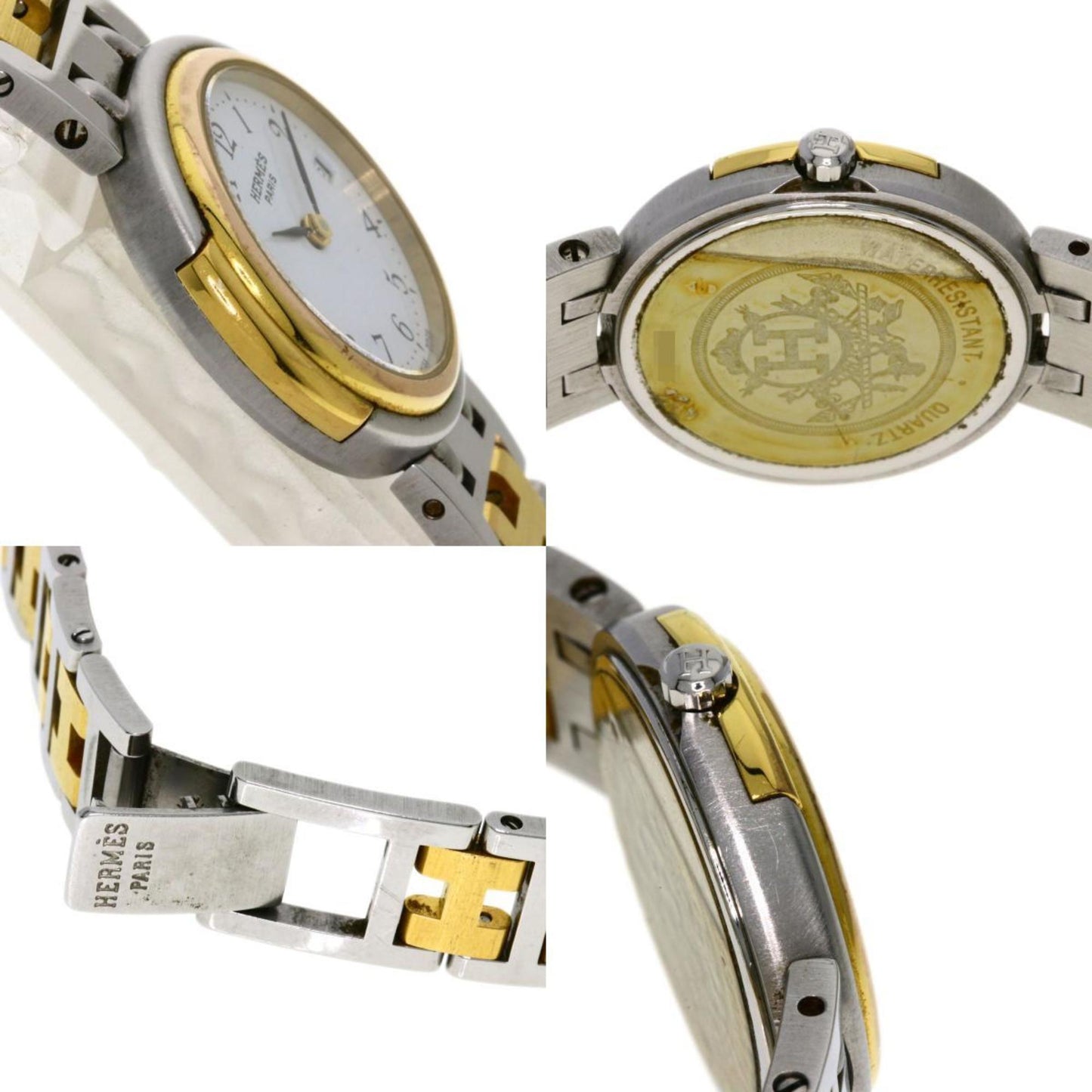 Hermes Windsor Watch Stainless Steel Combination