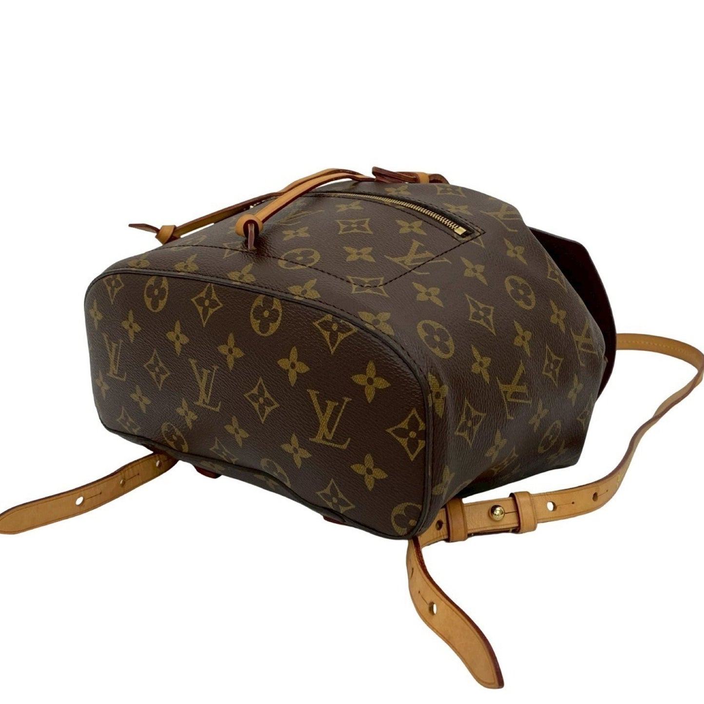 Louis Vuitton Montsouris Mm Monogram Leather Drawstring Backpack/Daypack