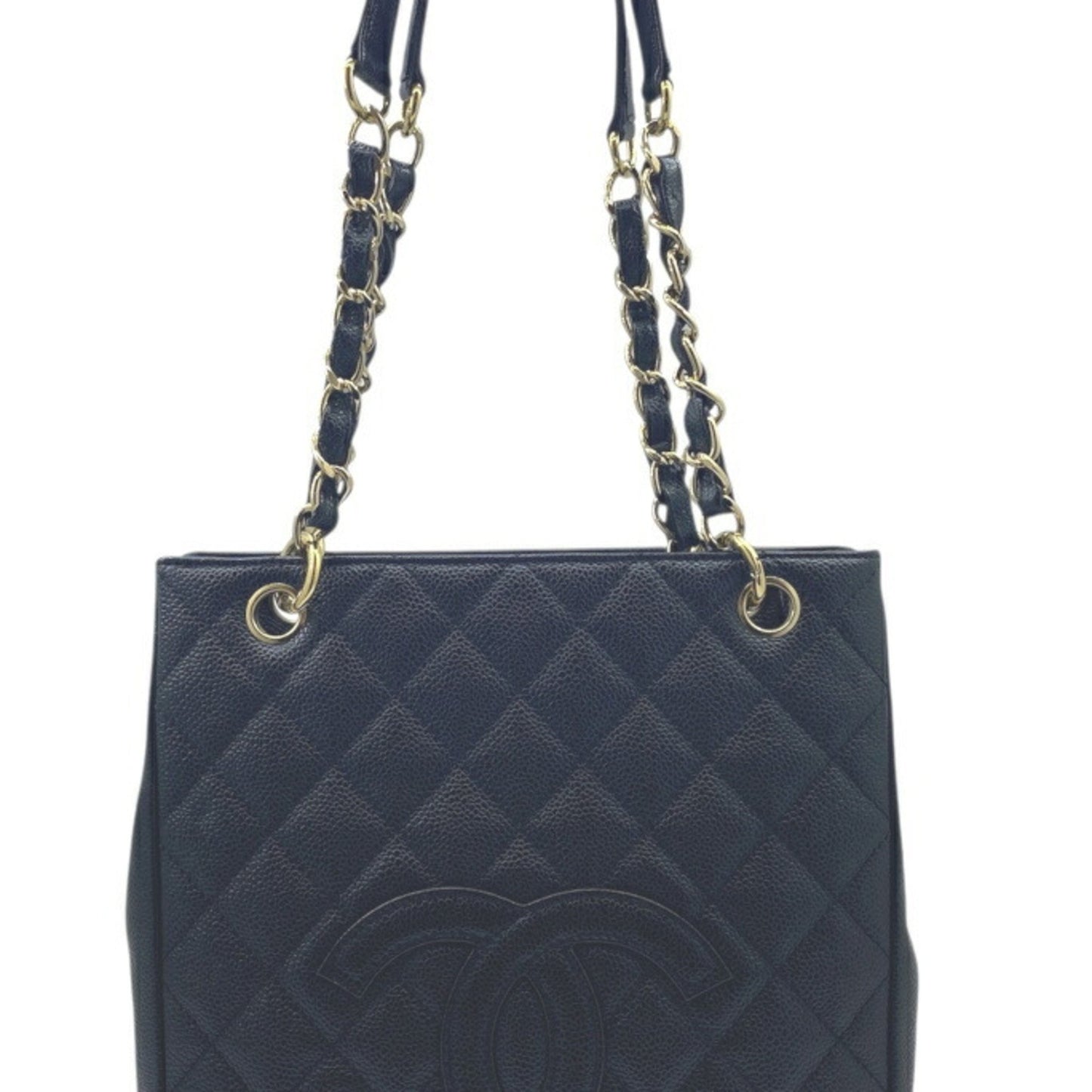 Chanel Chanel Matelasse Pst Tote Caviar Skin Black Chain Shoulder 8Th Series Grained Calfskin
