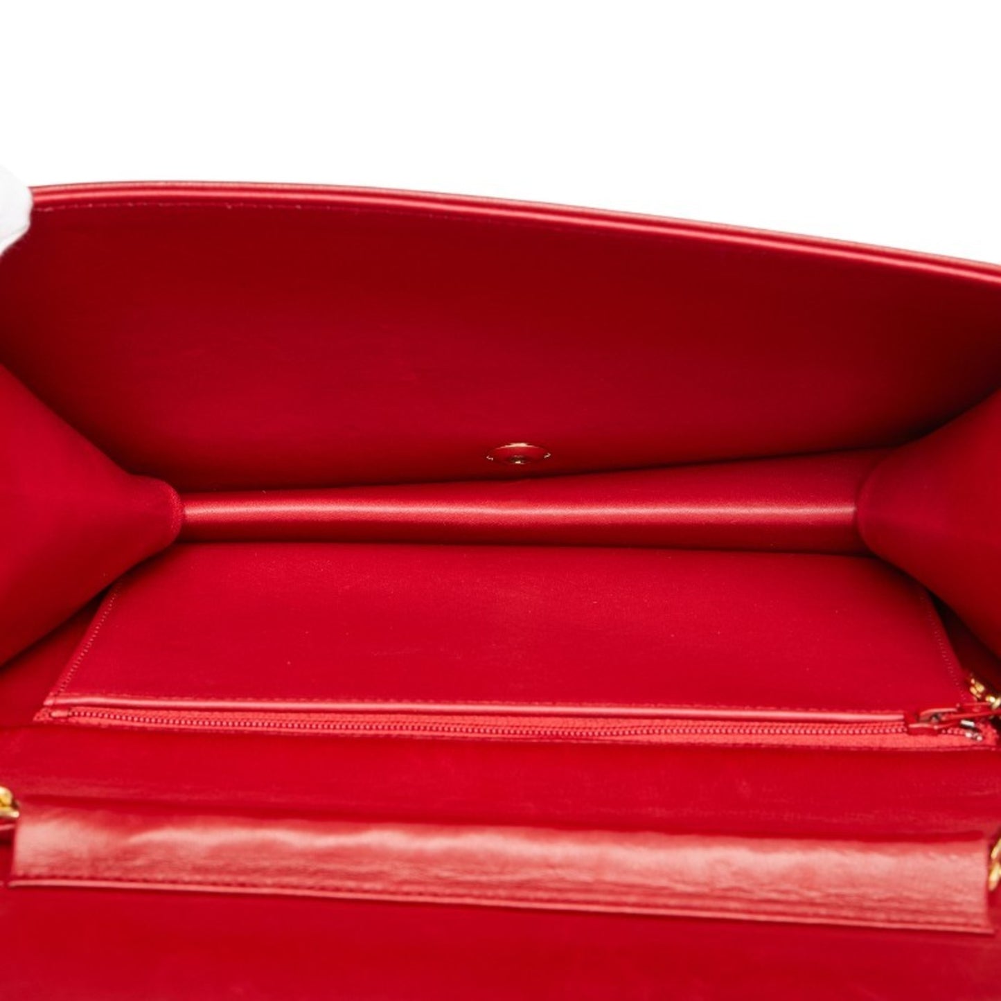 Chanel Coco Mark Matelasse Chain Shoulder Bag In Red Lambskin