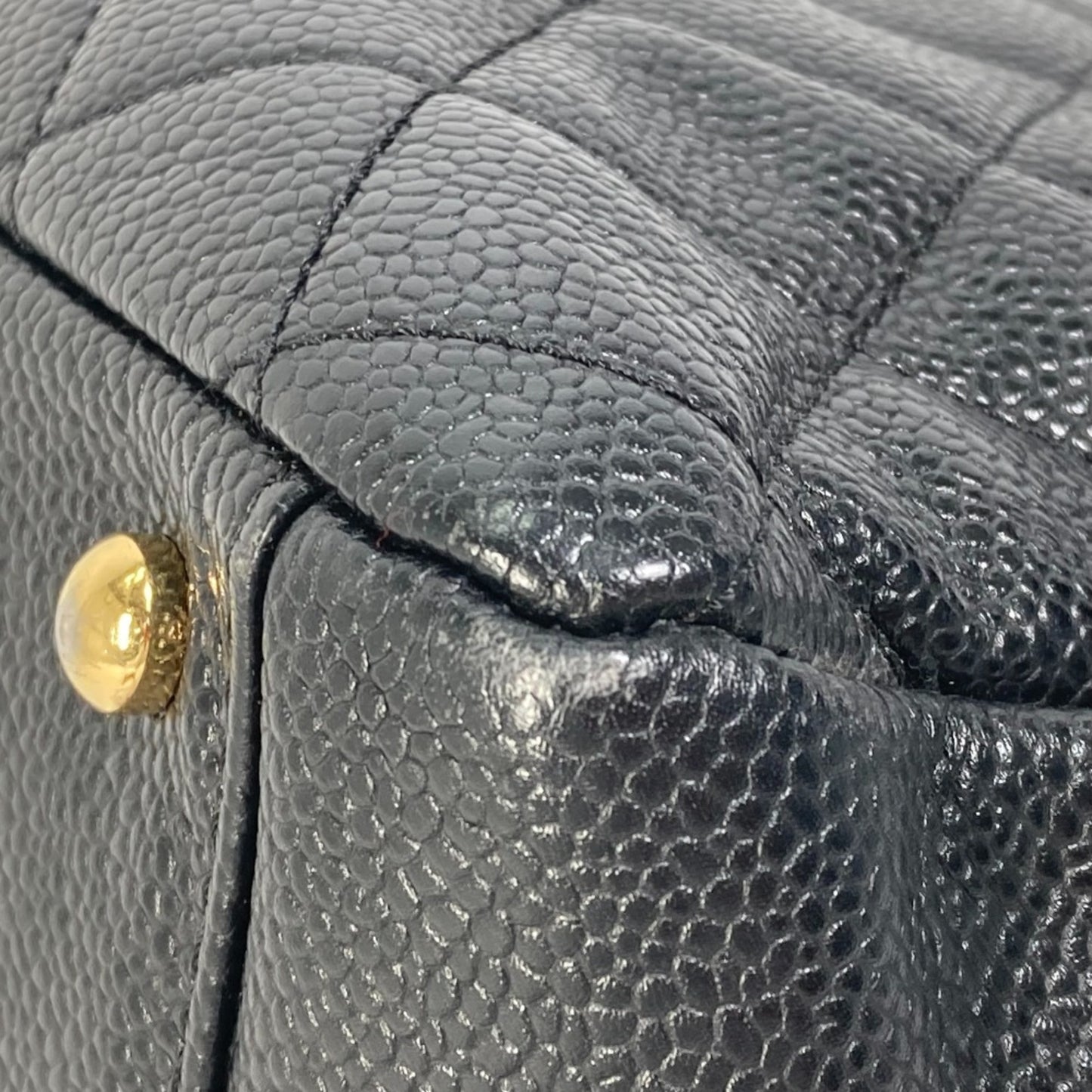 Chanel Cc Mark Chain Tote Bag Bag Shoulder Bag Black Gold