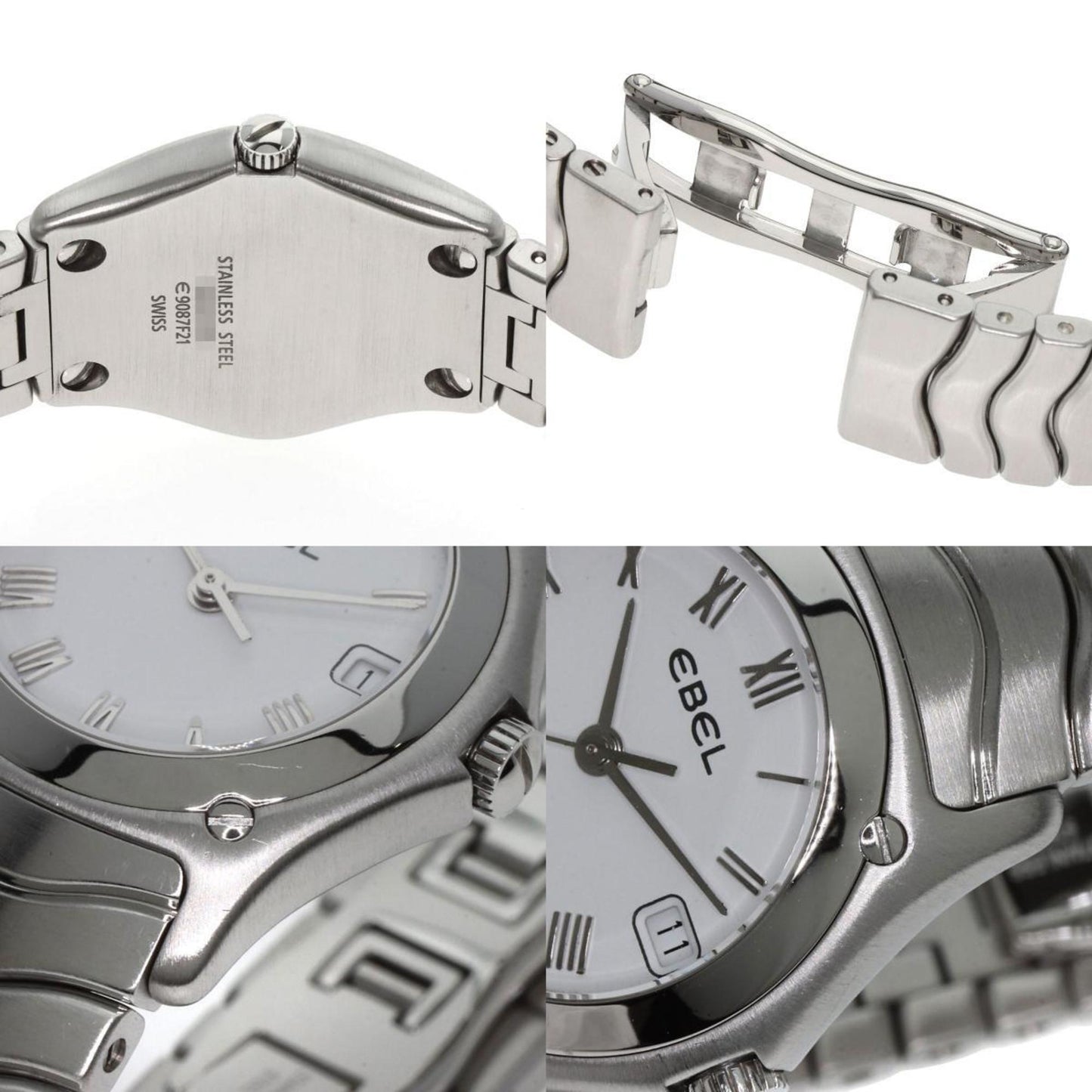 Ebel 9087F21 Classic Wave Watch Stainless Steel Ss