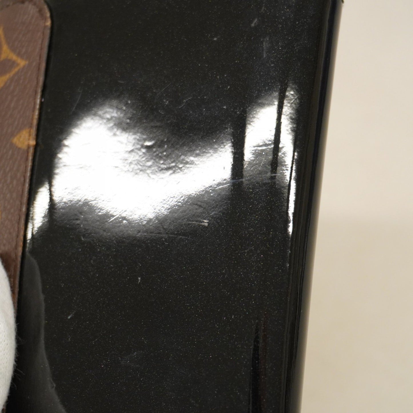 Louis Vuitton Monogram Portefeuille Cherry Wood Compact Wallet M61912 Brown Noir