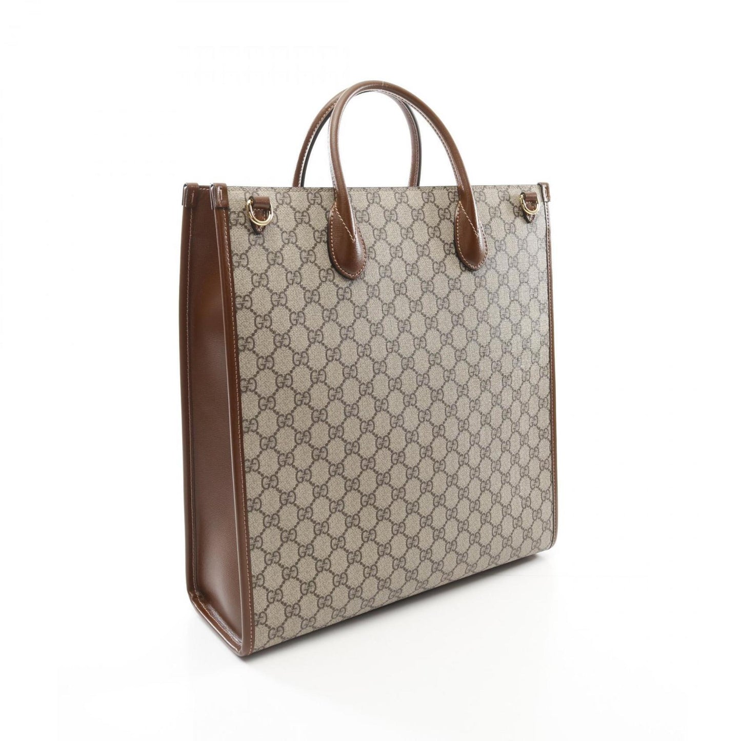 Gucci Interlocking G Medium Tote Gg Supreme Bag Coated Canvas Leather