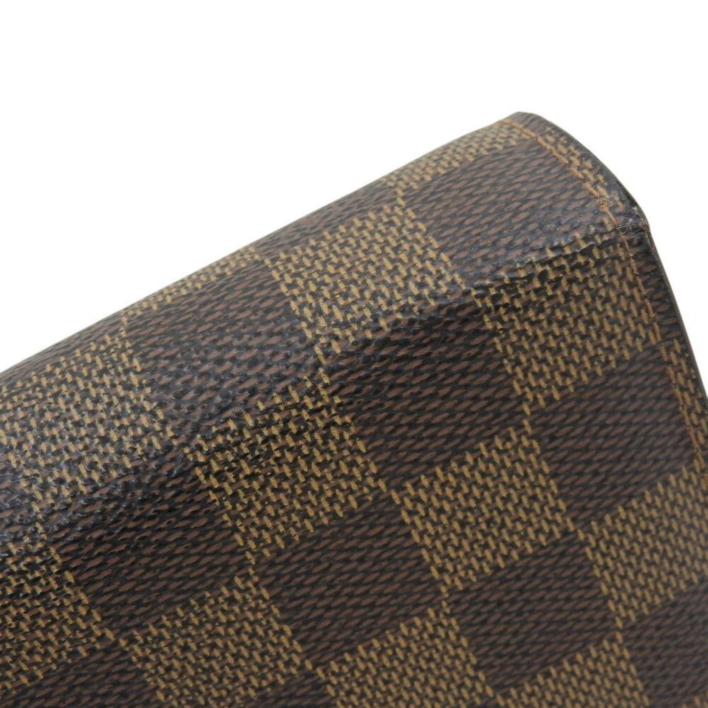 Louis Vuitton Damier Portefeuille Sarah N61734 Ebene Long Wallet