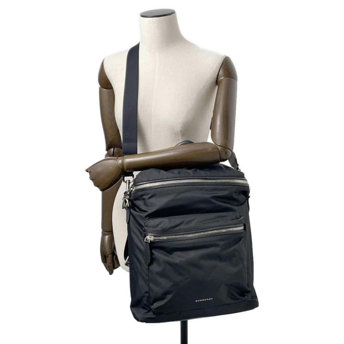 Burberry Backpack Nylon 4064913 Burberry Bag 2Way Shoulder Black