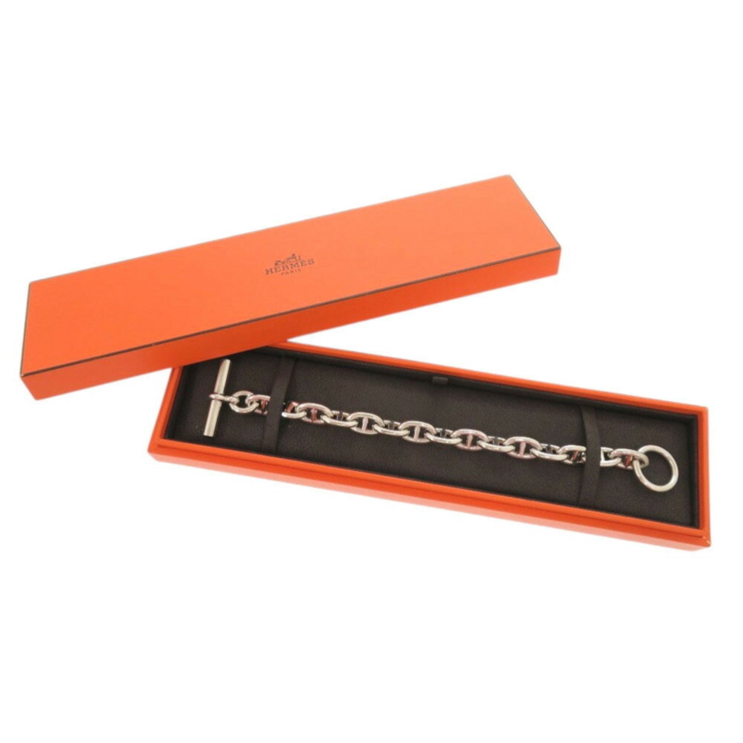 Hermes Chaine D'Ancre Mm 15 Links Silver 925 Bracelet 0365Hermes