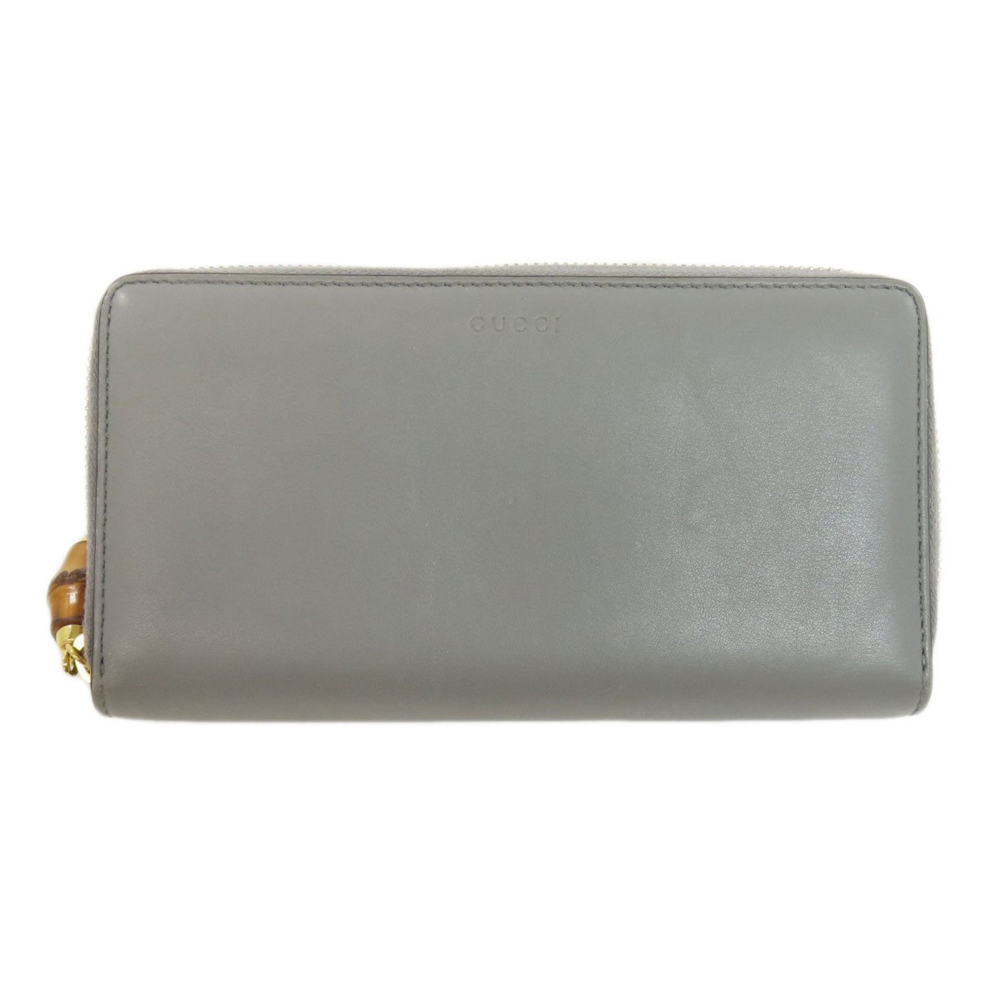 Gucci 453158 Bamboo Long Wallet Leather