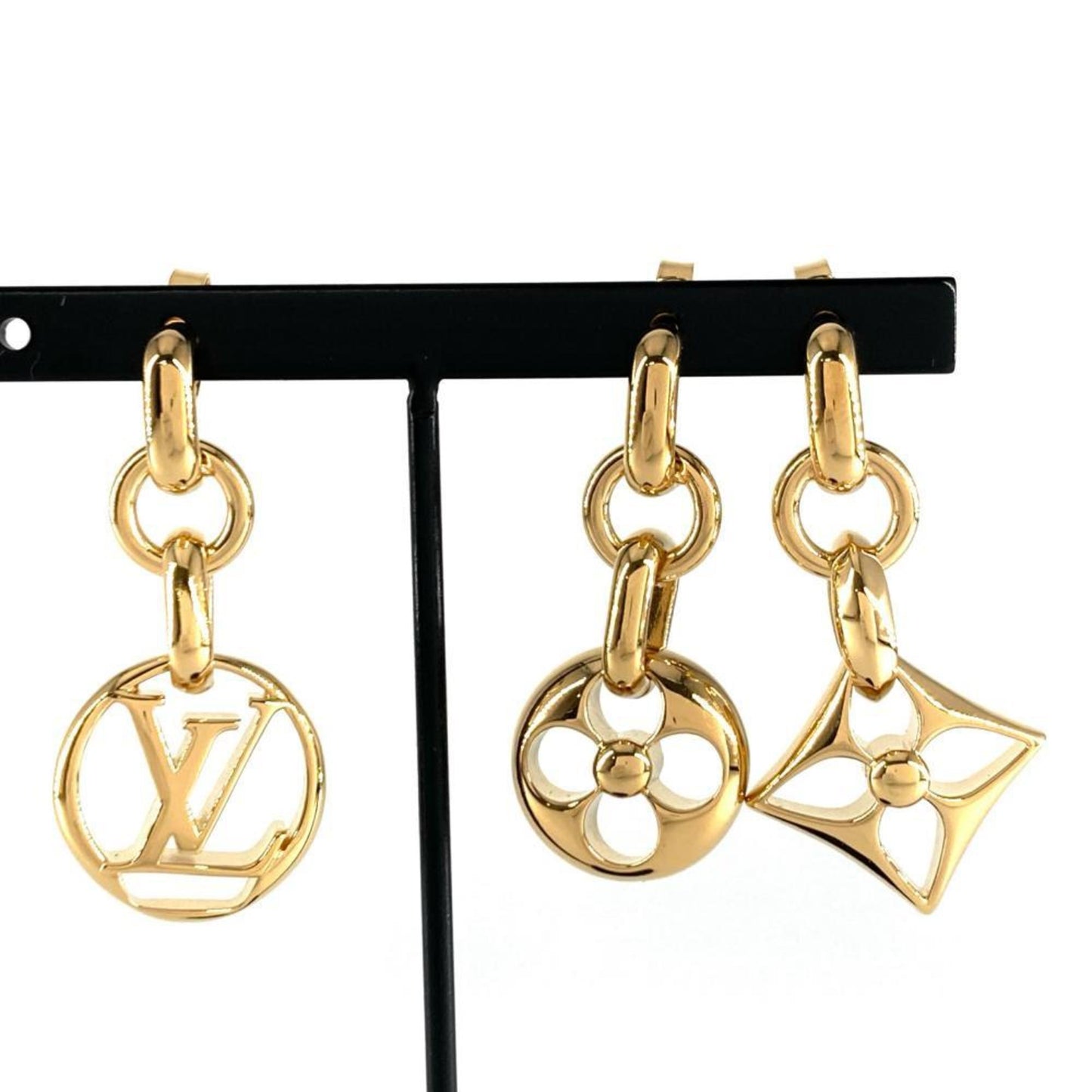 Louis Vuitton Louis Vuitton Boucle D'Oreille Crazy In Rock Earrings M69662 Gp Gold Le0250/0240