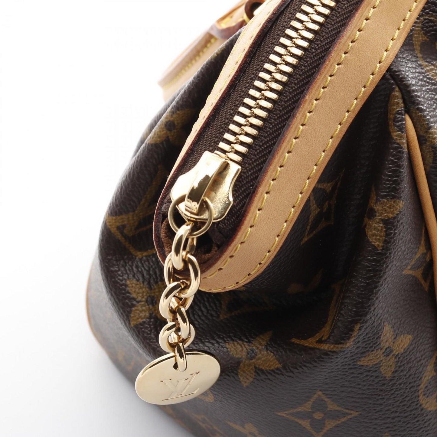 Louis Vuitton Tivoli Pm Monogram Handbag Bag Coated Canvas Leather