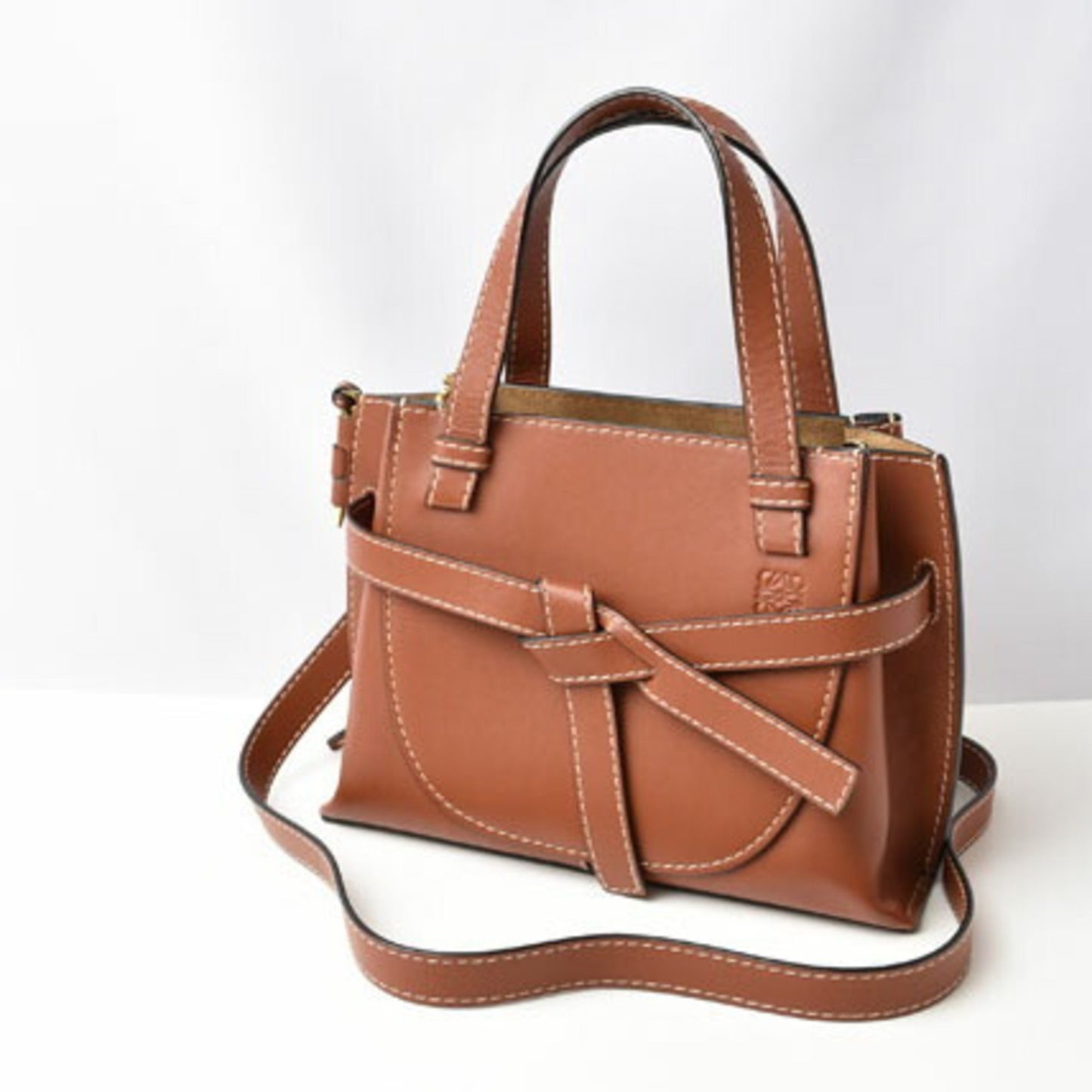 Loewe Handbag/Gate/Shoulder Bag 2Way Bag Leather Brown 321.56.Z99