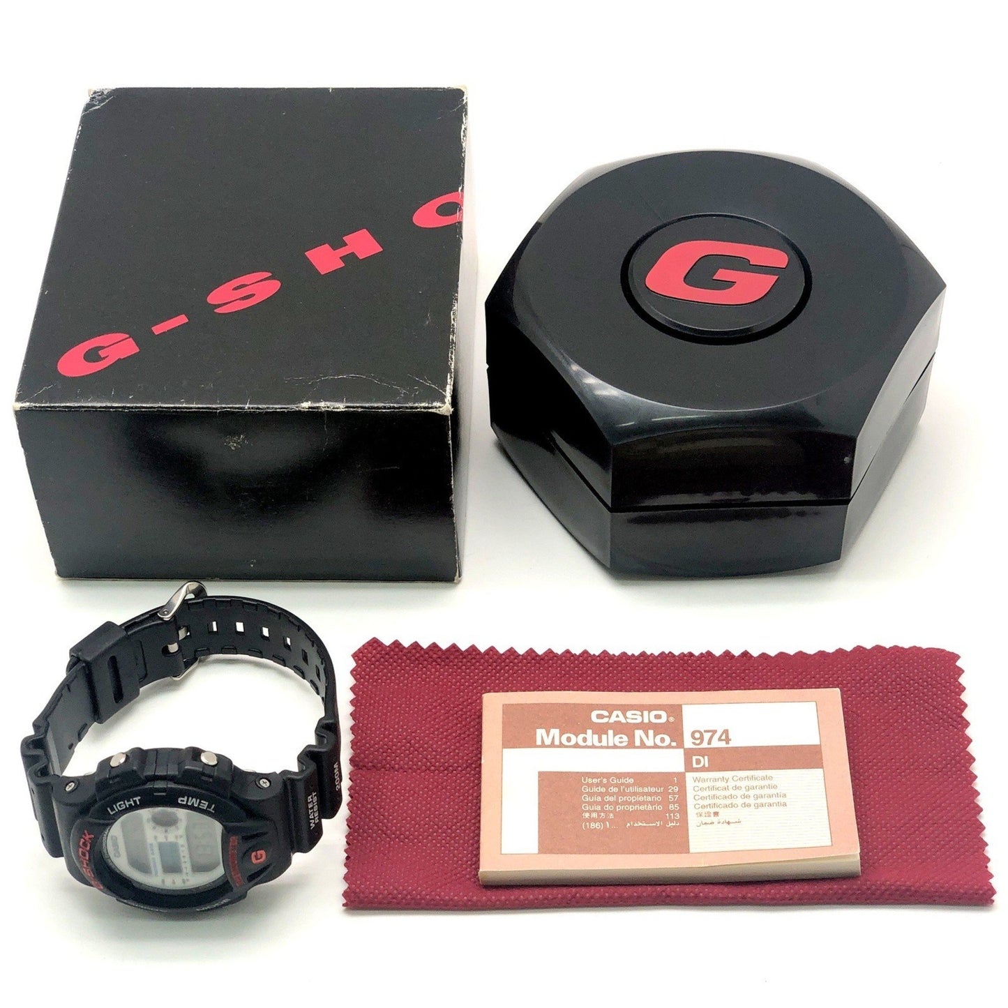 G-Shock Casio Dw-6100-7V M974 Watch With Temperature Sensor