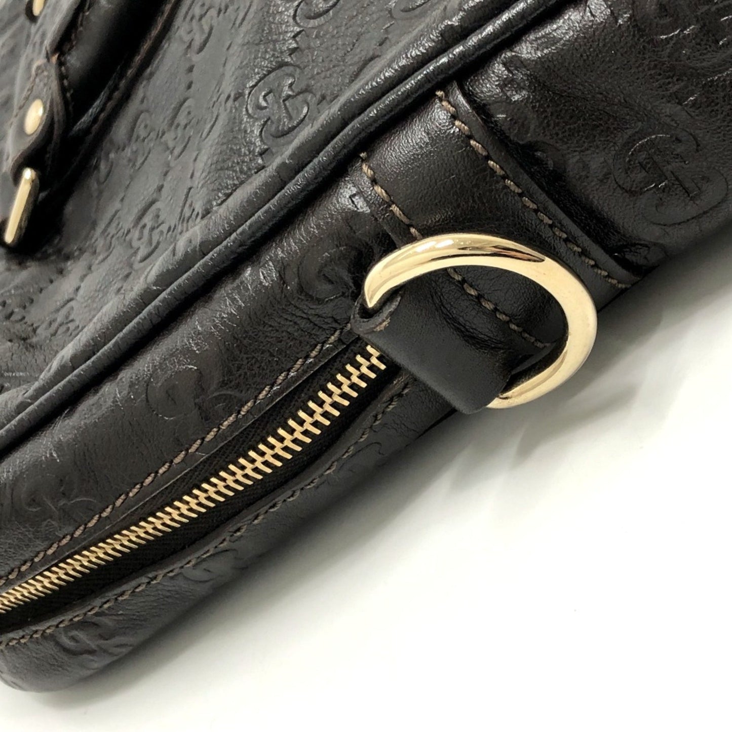 Gucci 201480 Sima Line Bag Business Bag Briefcase Brown