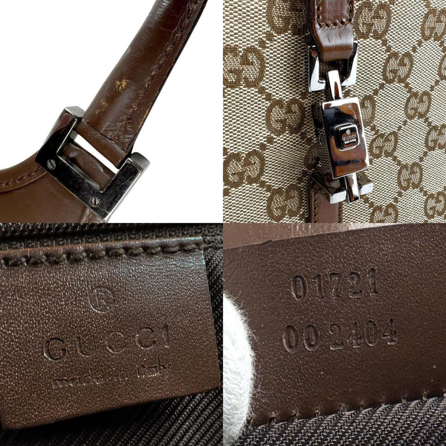 Gucci Jackie Shoulder Bag In Gg Canvas And Leather