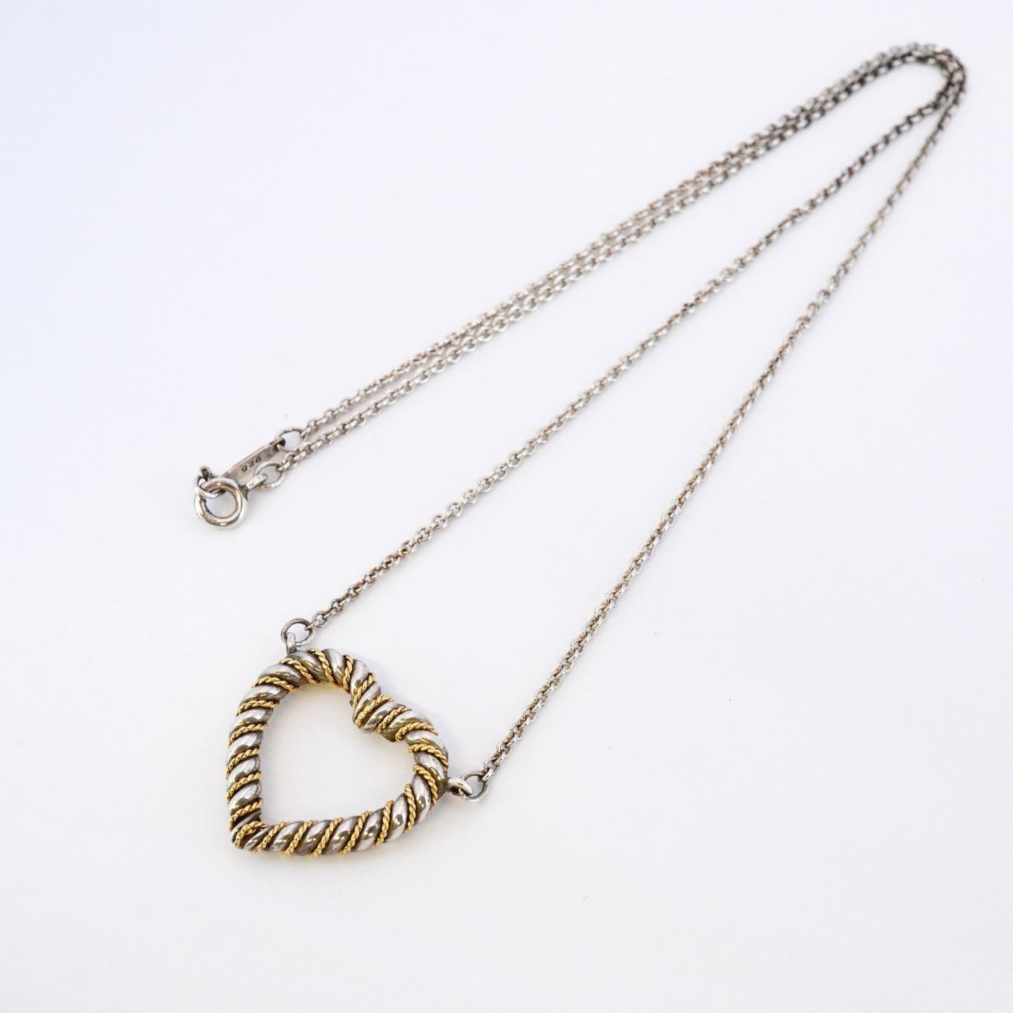 Tiffany Twisted Heart Necklace In 18K Yellow Gold