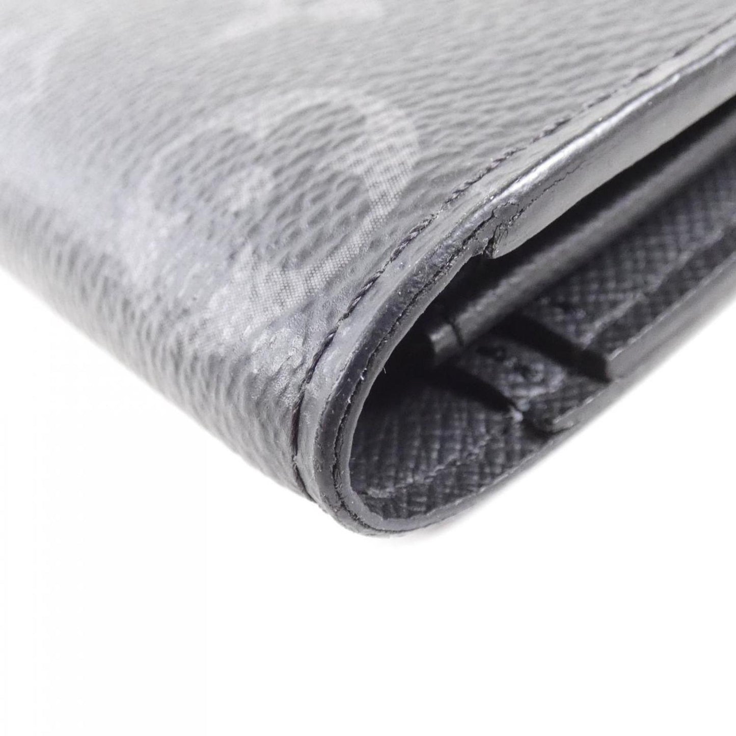 Louis Vuitton Monogram Eclipse Portefeuille Brazza M61697 Wallet
