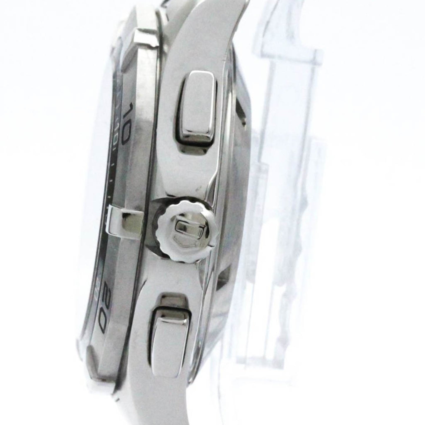 Polished Tag Heuer Aquaracer Chronograph Steel Automatic Watch Caf2010 Bf574137