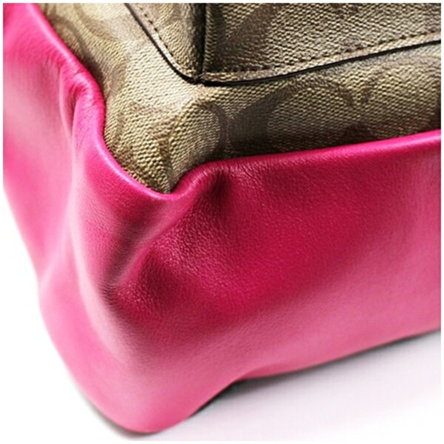 Coach Backpack Signature Pattern Leather Brown X Pink F32200 Coach