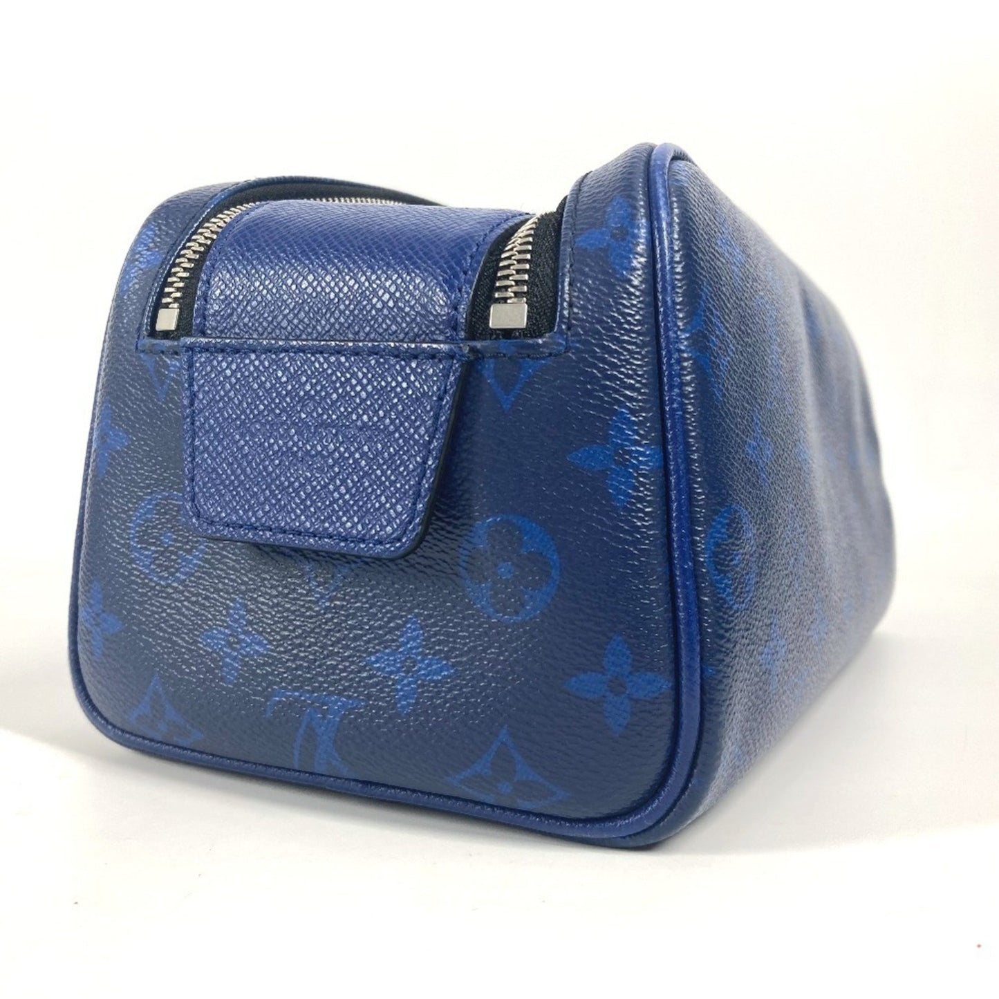 Louis Vuitton M30849 Taiga Rama Dopp Kit Pouch Handbag Clutch Bag Second Leather Monogram Canvas