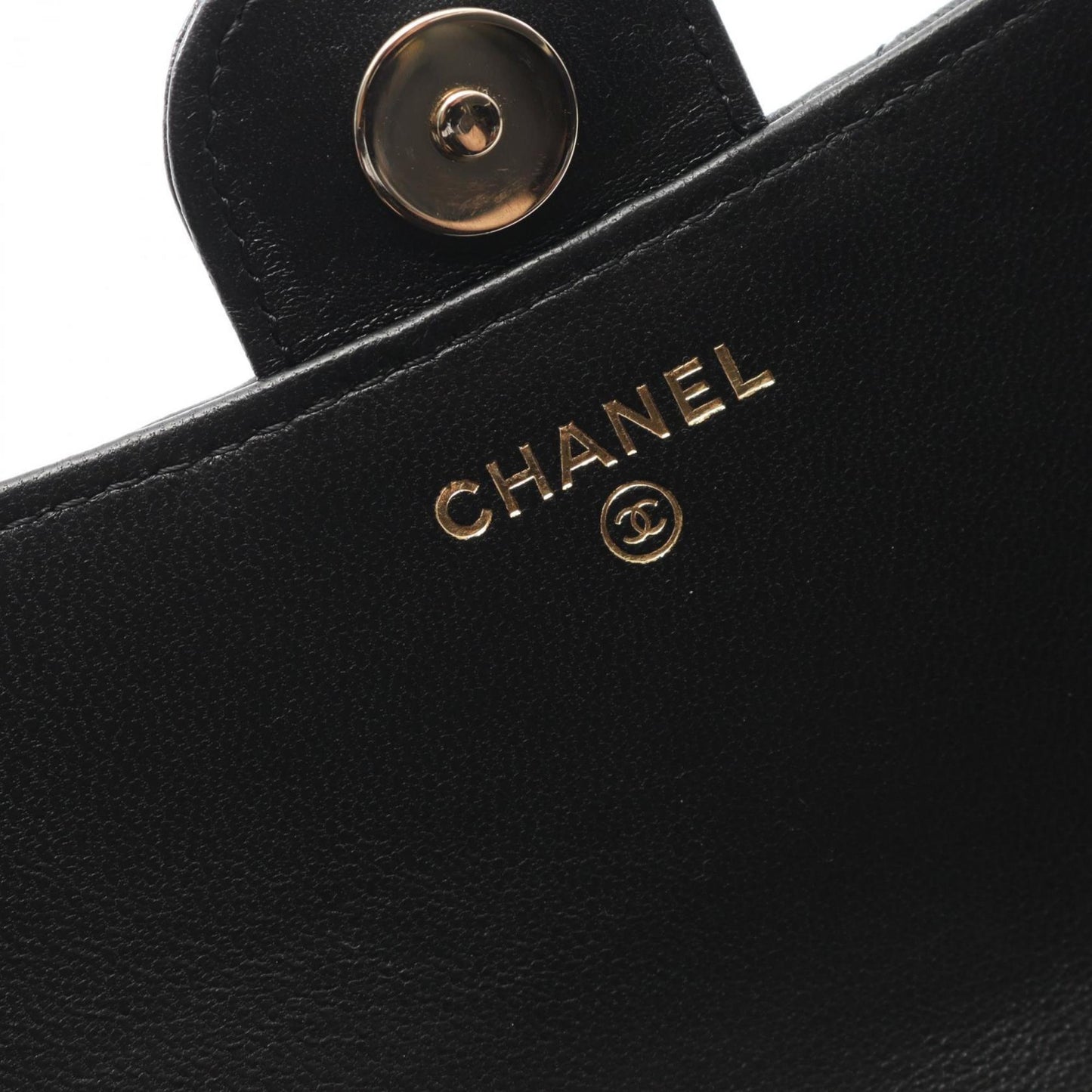 Chanel Matelasse Chain Phone Case Wallet Shoulder Bag In Lambskin Leather