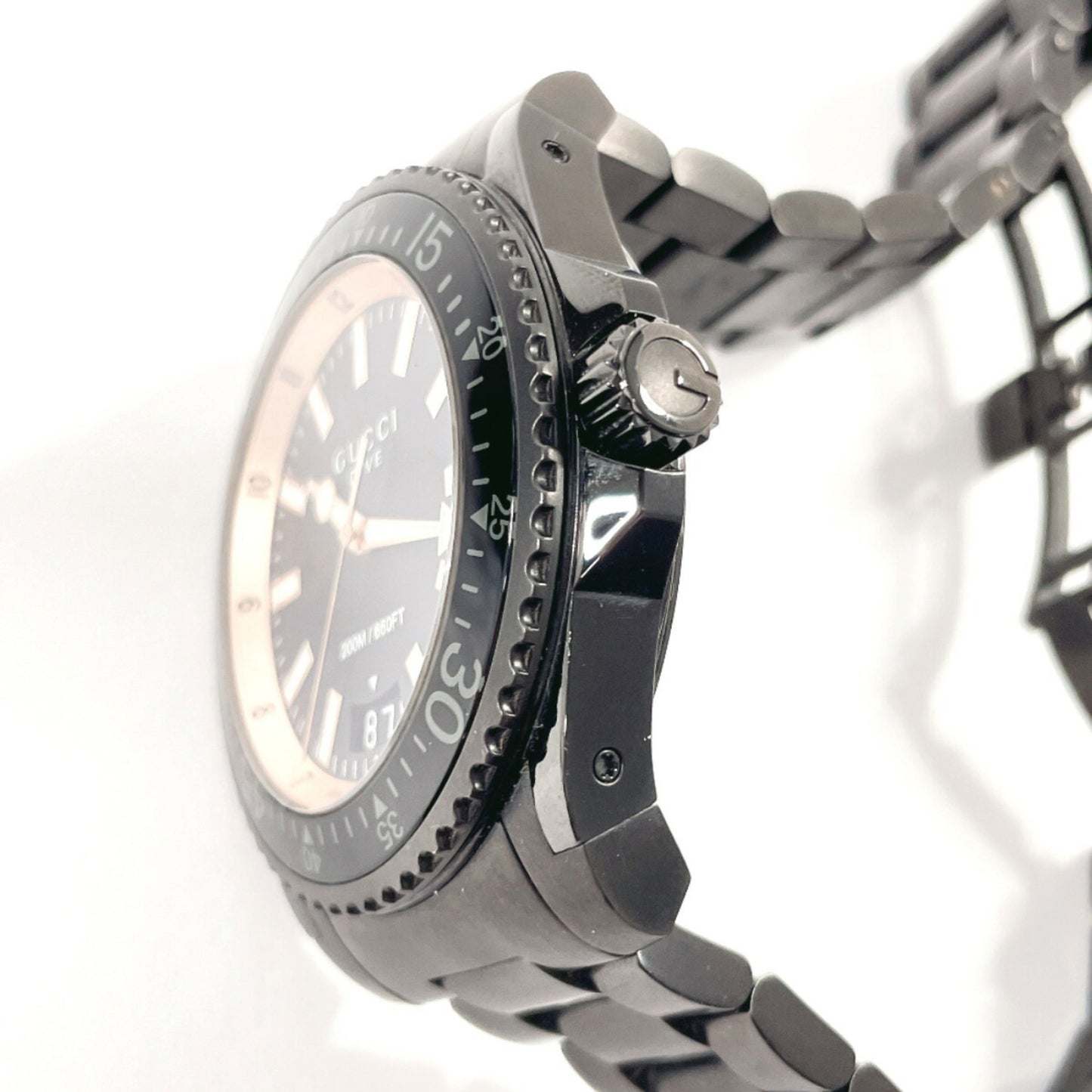 Gucci Dive Ya136213 Watch Stainless Steel/Stainless Steel Black Quartz Dial