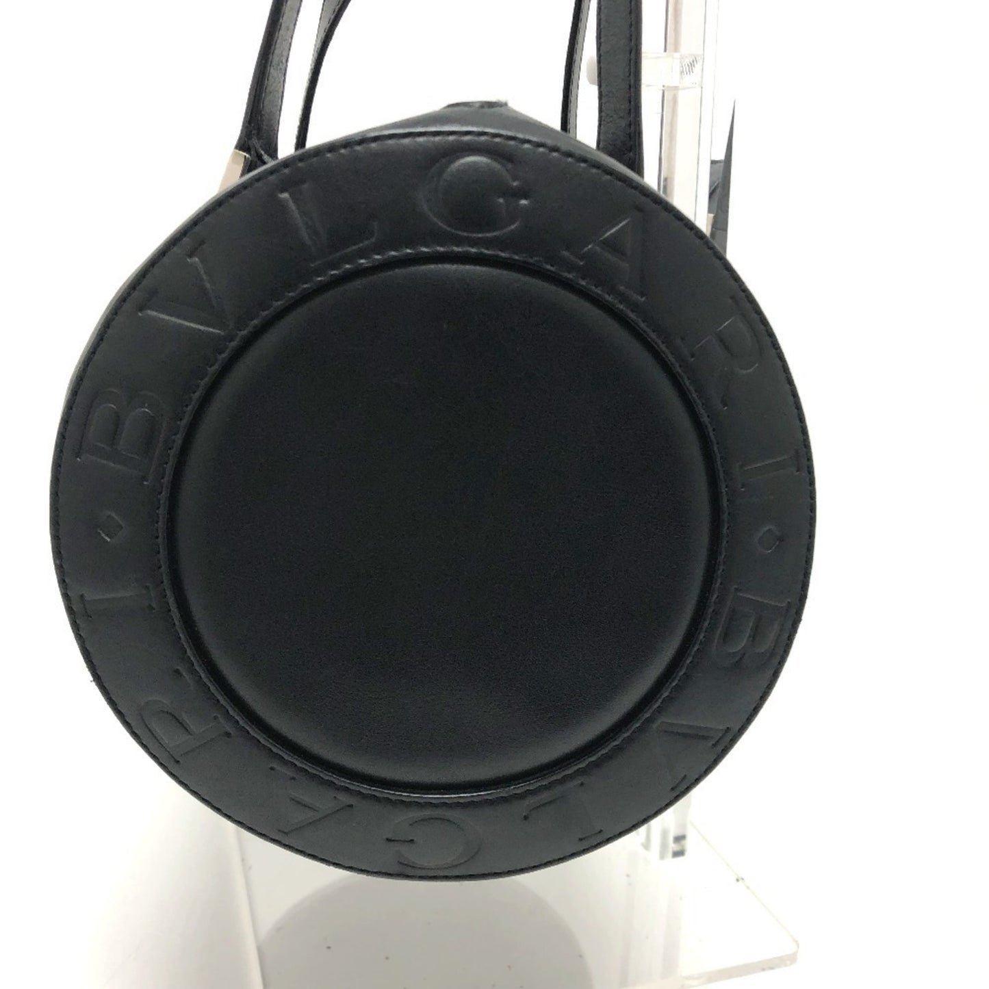 Bvlgari Cylinder Handbag Leather