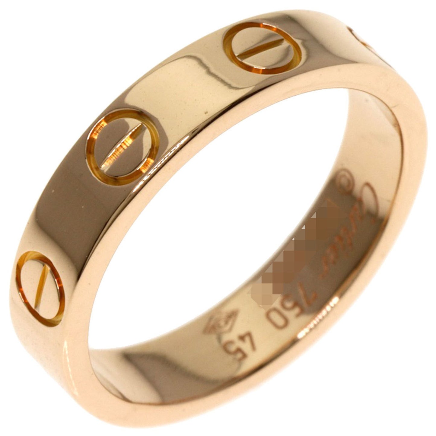 Cartier Mini Love Ring #45 18K Pink Gold
