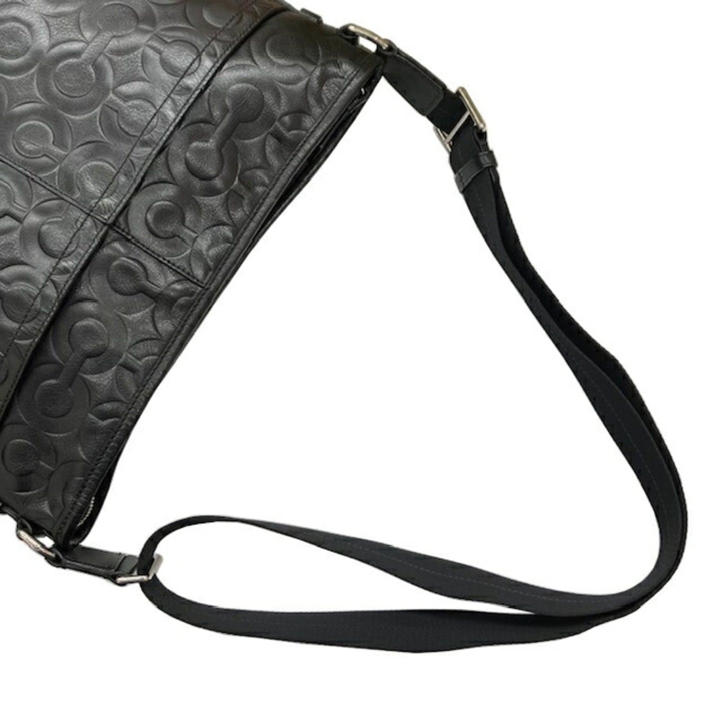 Coach Shoulder Bag 70248 Black Leather