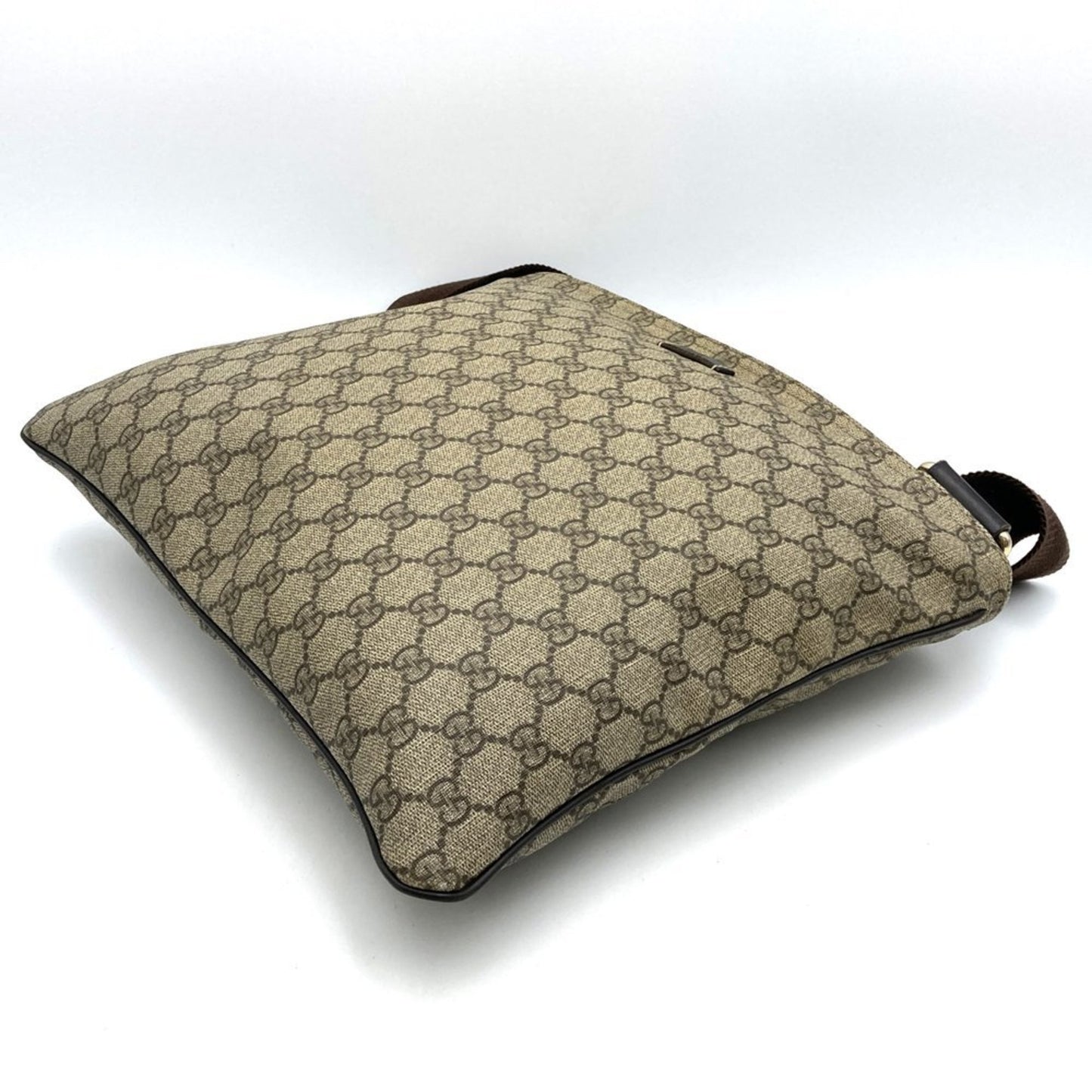 Gucci 201446 Shoulder Bag Brown Gg Supreme Canvas