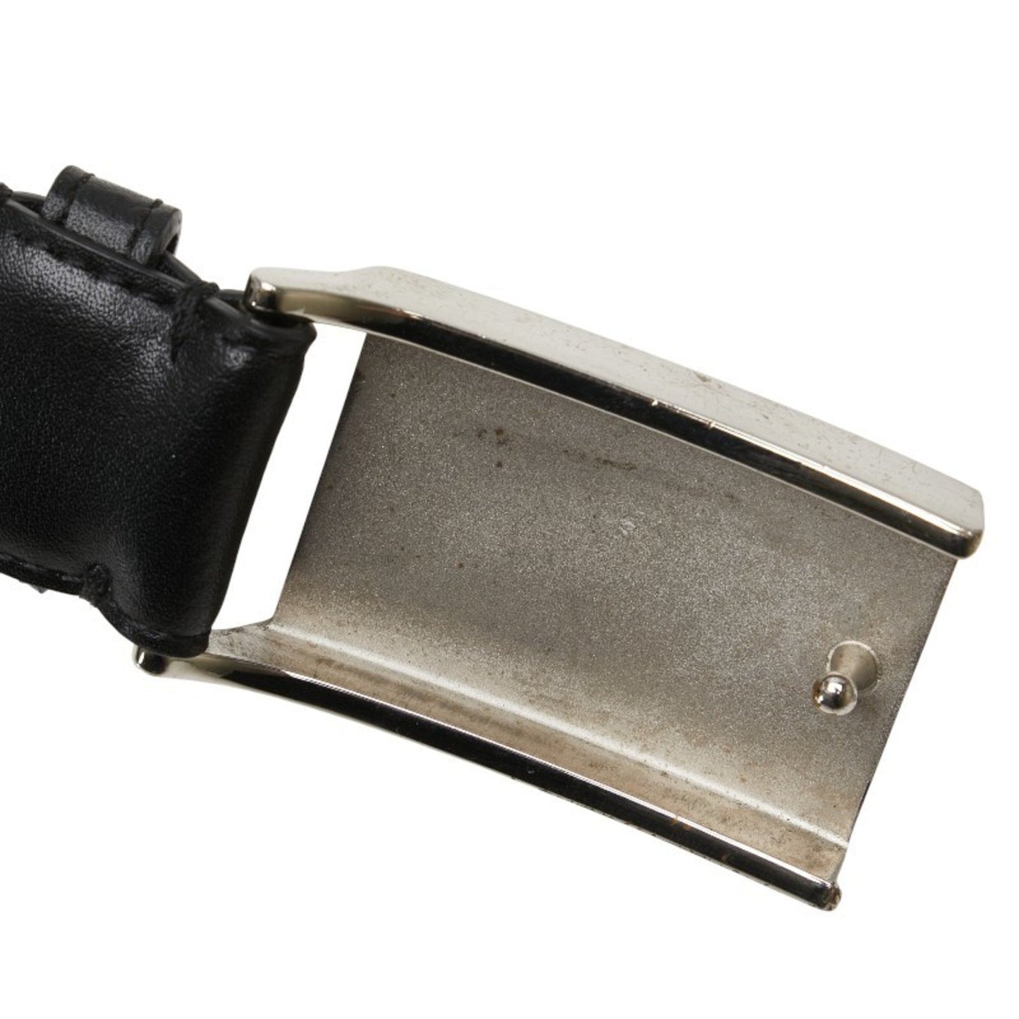 Burberry Logo Belt Size: 105 42 Black Leather