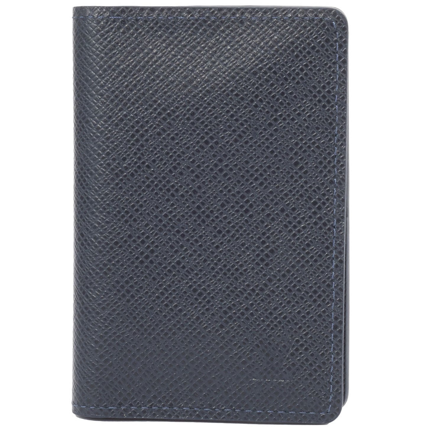 Louis Vuitton Card Case Organizer De Poche M30535 Taiga Blue Marine