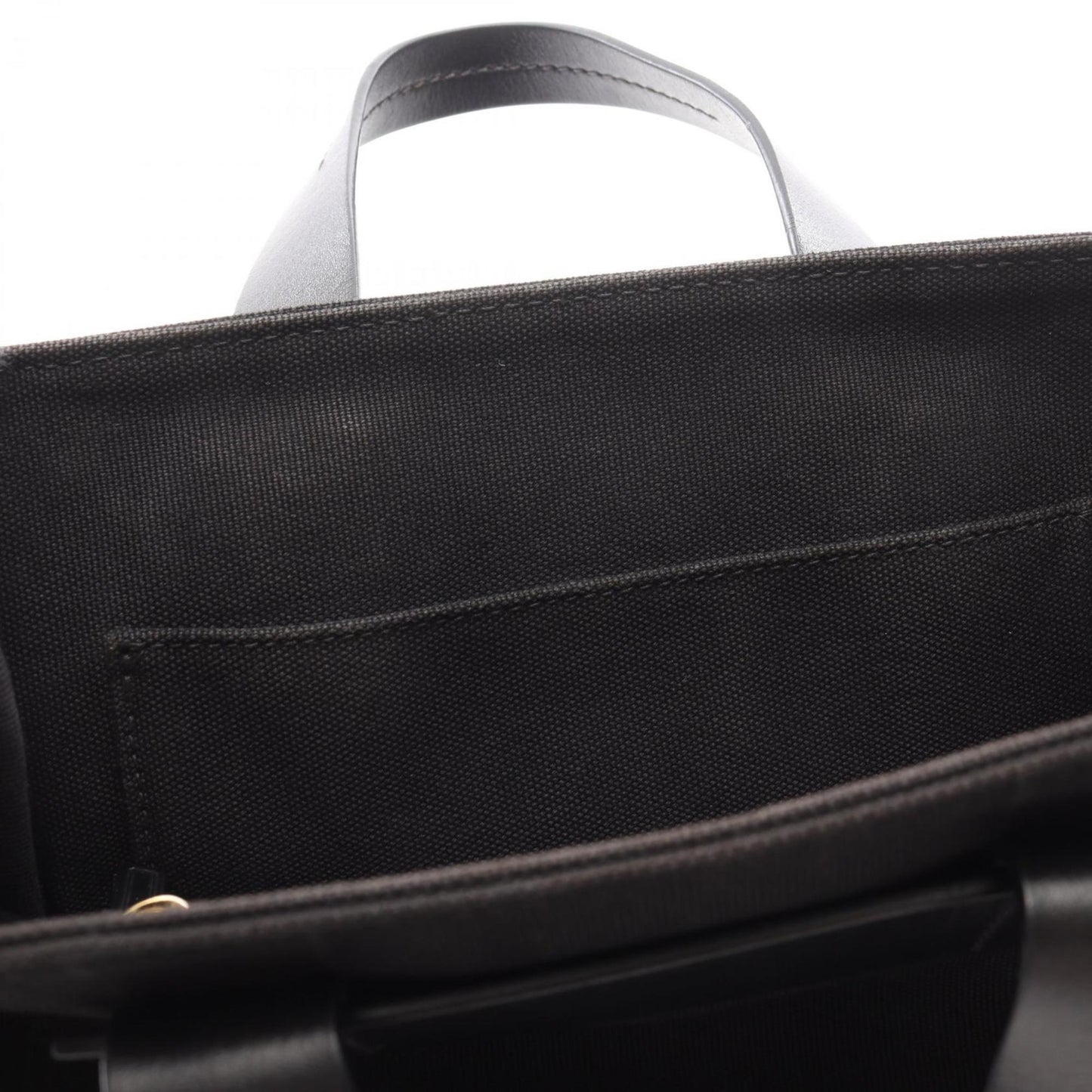 Miu Miu Miu Canapa Tote Bag Canvas Leather