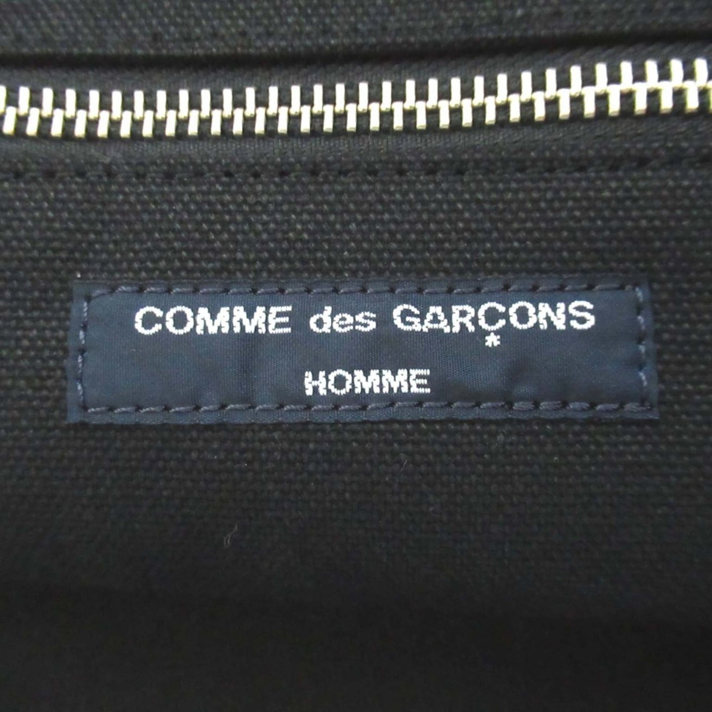 Comme Des Garons Homme Melton And Leather Tote Bag