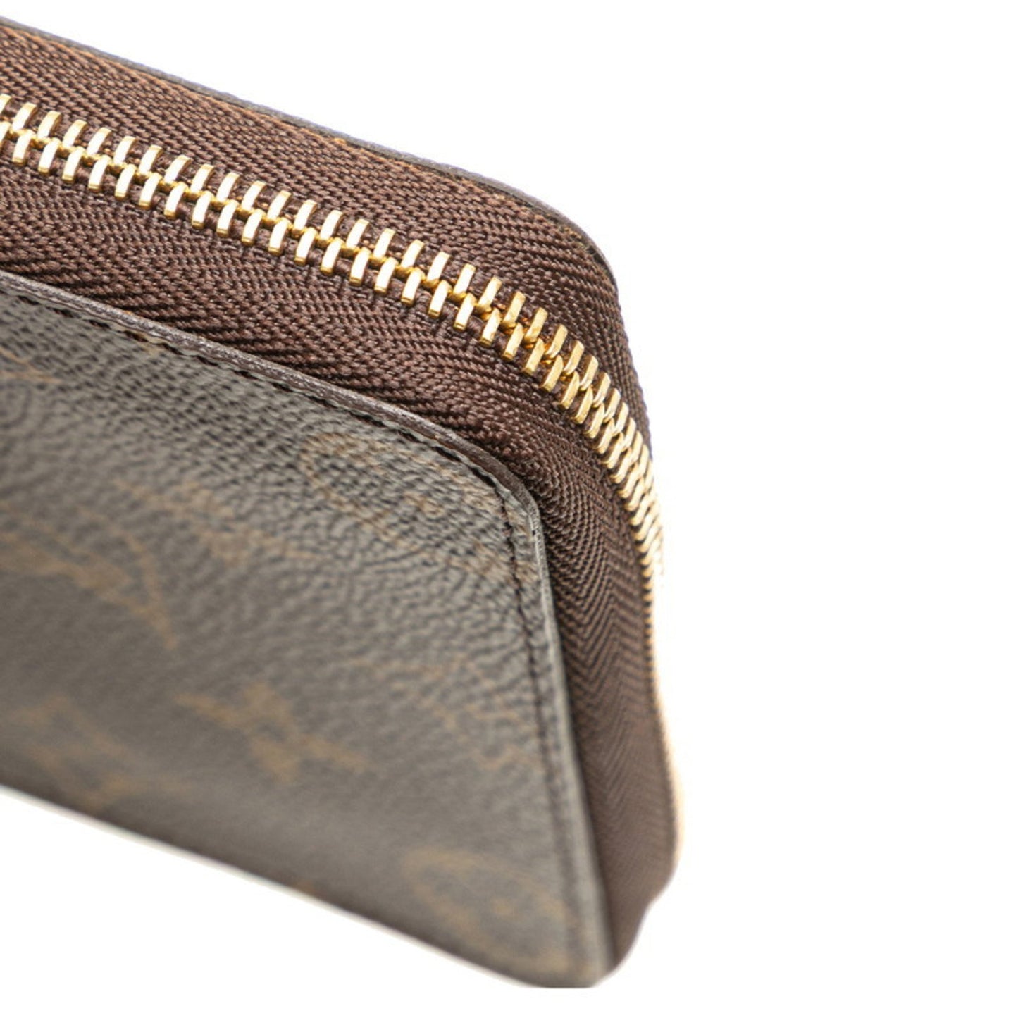 Louis Vuitton Monogram Zippy Coin Purse Case M60067 Brown Pvc Leather