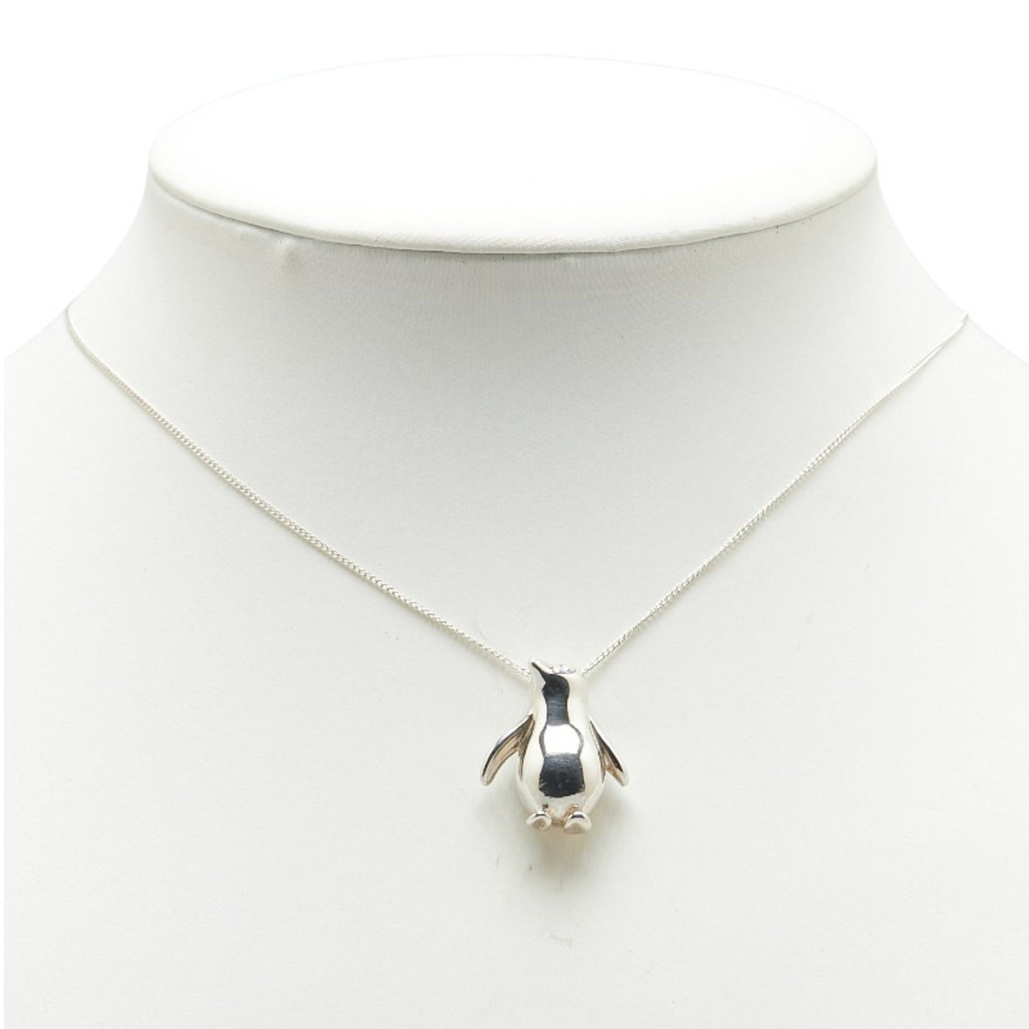 Tiffany & Co. Penguin Motif Necklace In 925 Sterling Silver