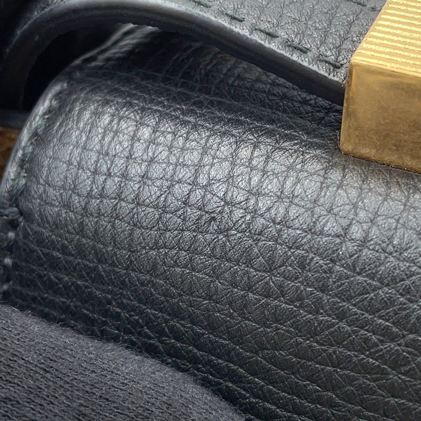 Bottega Veneta Angle Palmellato Leather Shoulder Bag 576143 Bottega Veneta Black