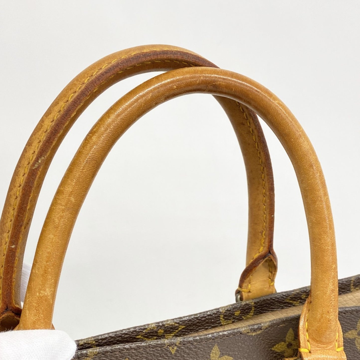 Louis Vuitton Monogram Sac Plat Tote Bag M51140 Brown