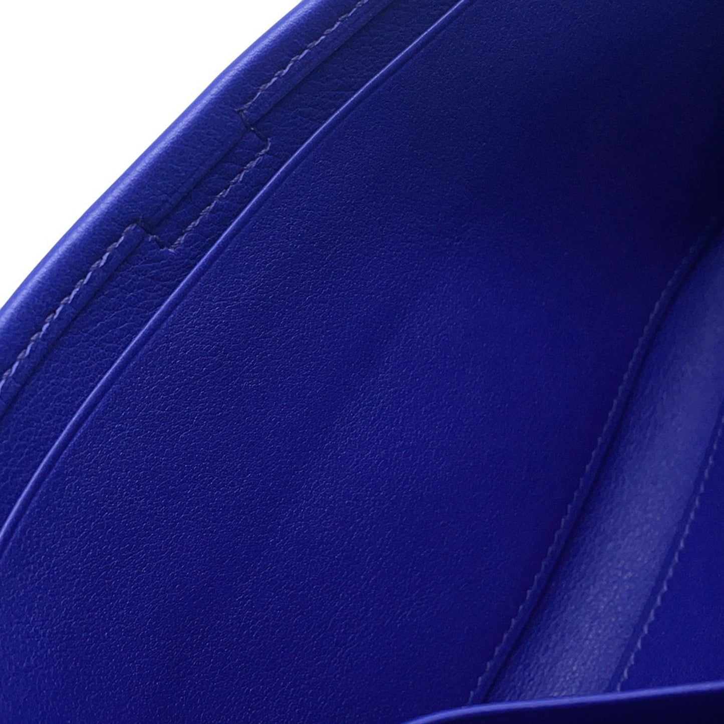 Hermes Herms Jige Duo Blue Electric Swift Long Wallet