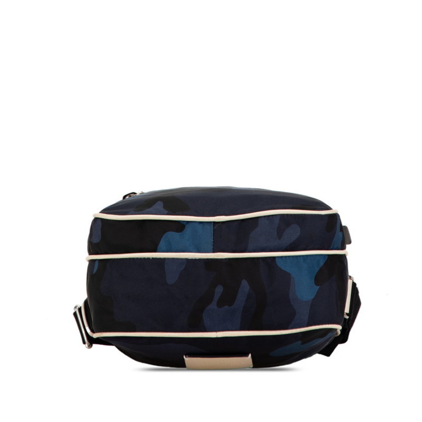 Valentino Camouflage Studded Shoulder Bag Navy Black Nylon