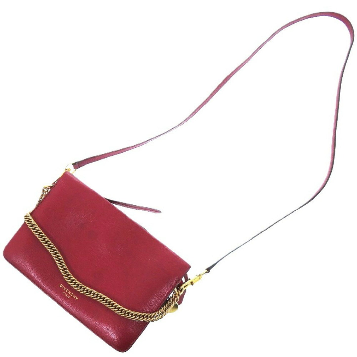 Givenchy Cross3 2-Way Leather Shoulder Bag In Bordeaux 0346