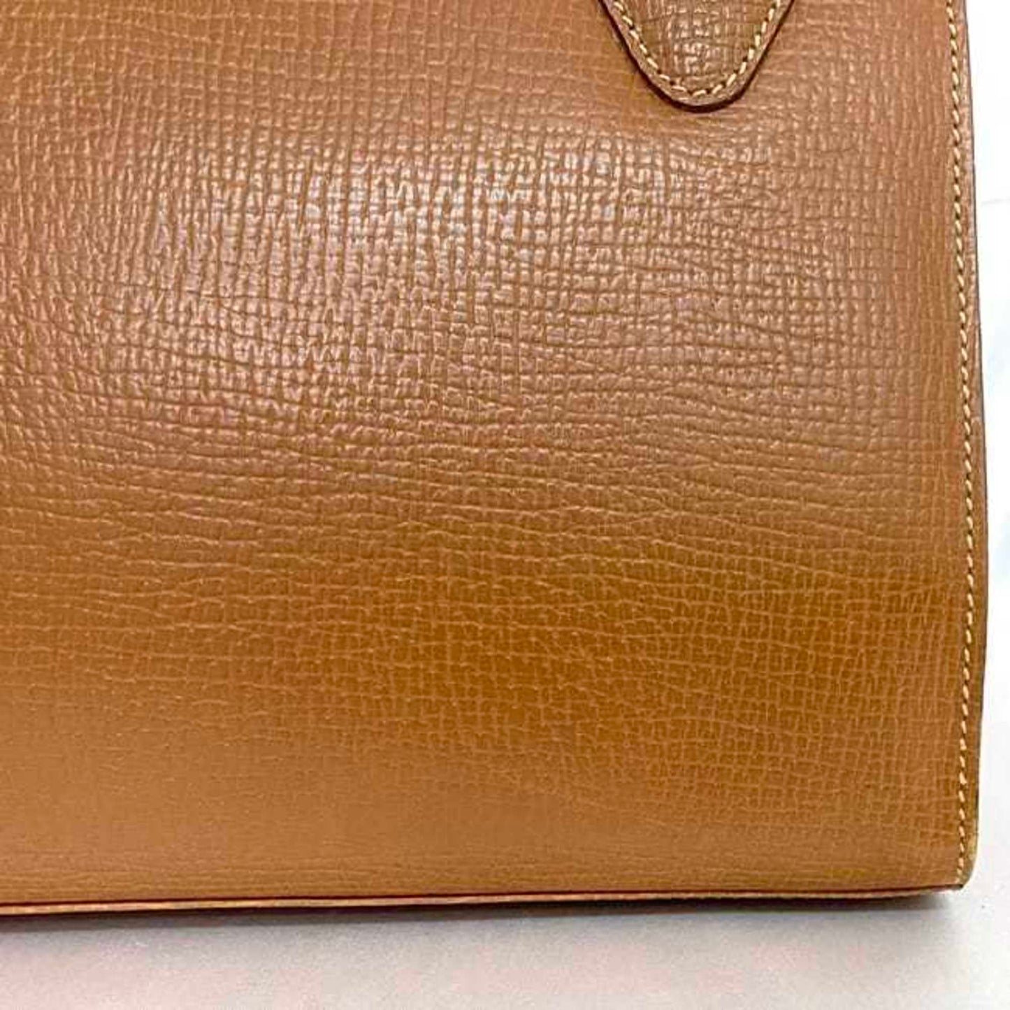 Loewe Shoulder Tote Bag Brown Leather Grain